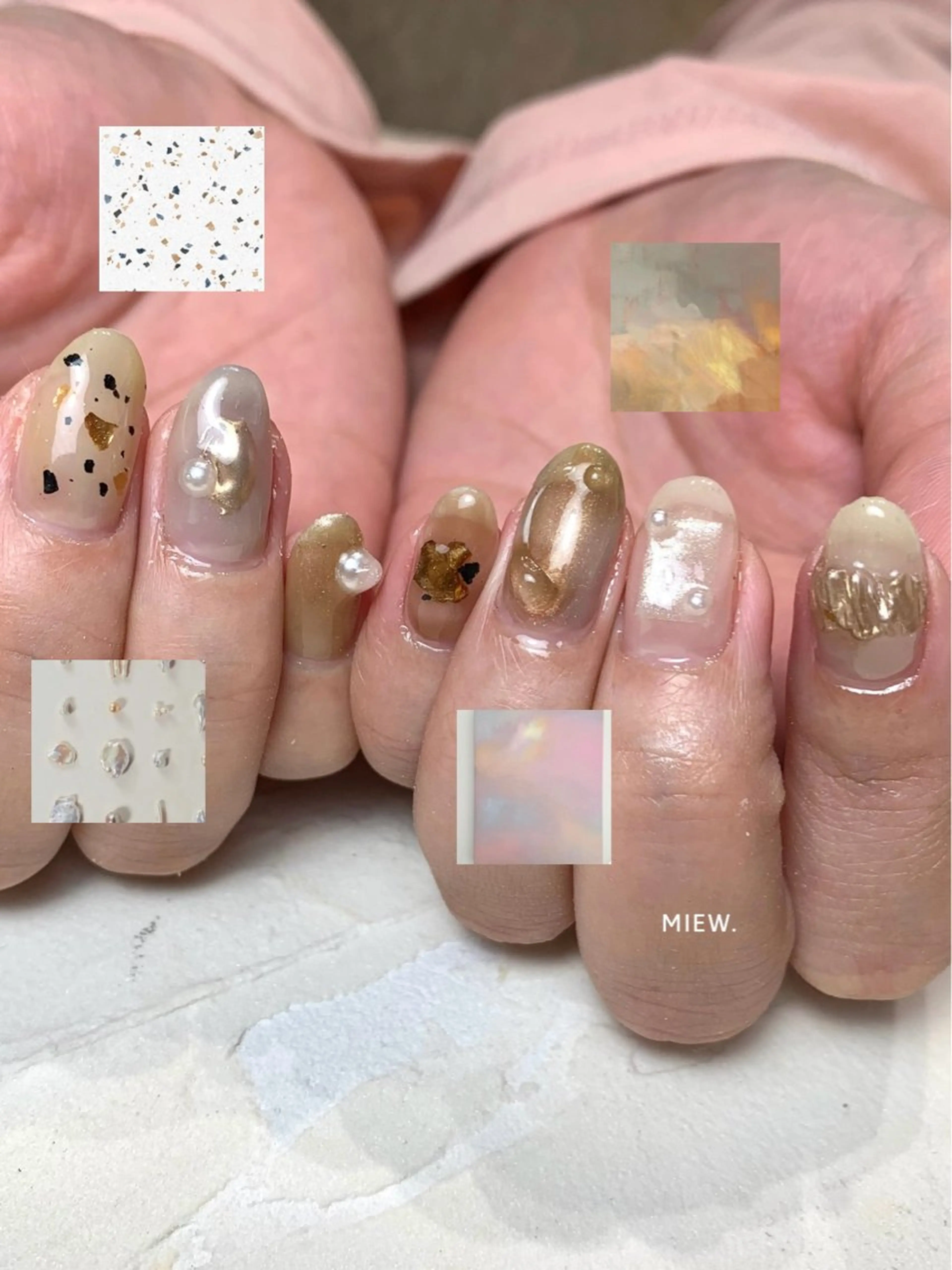 ネイル ニュアンスネイル Mina🫧 【Miew.】のネイルデザイン