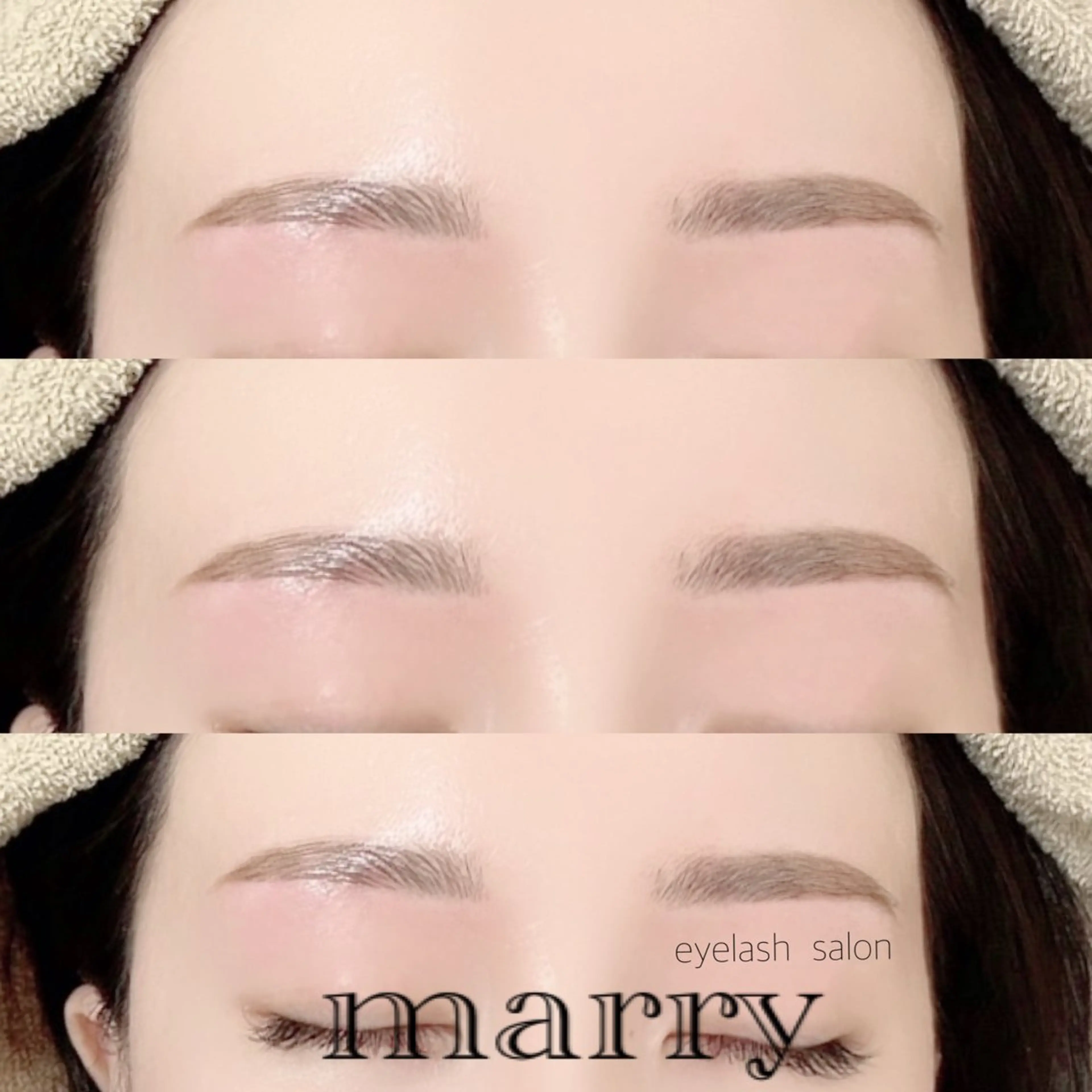 眉カット　眉waxの写真