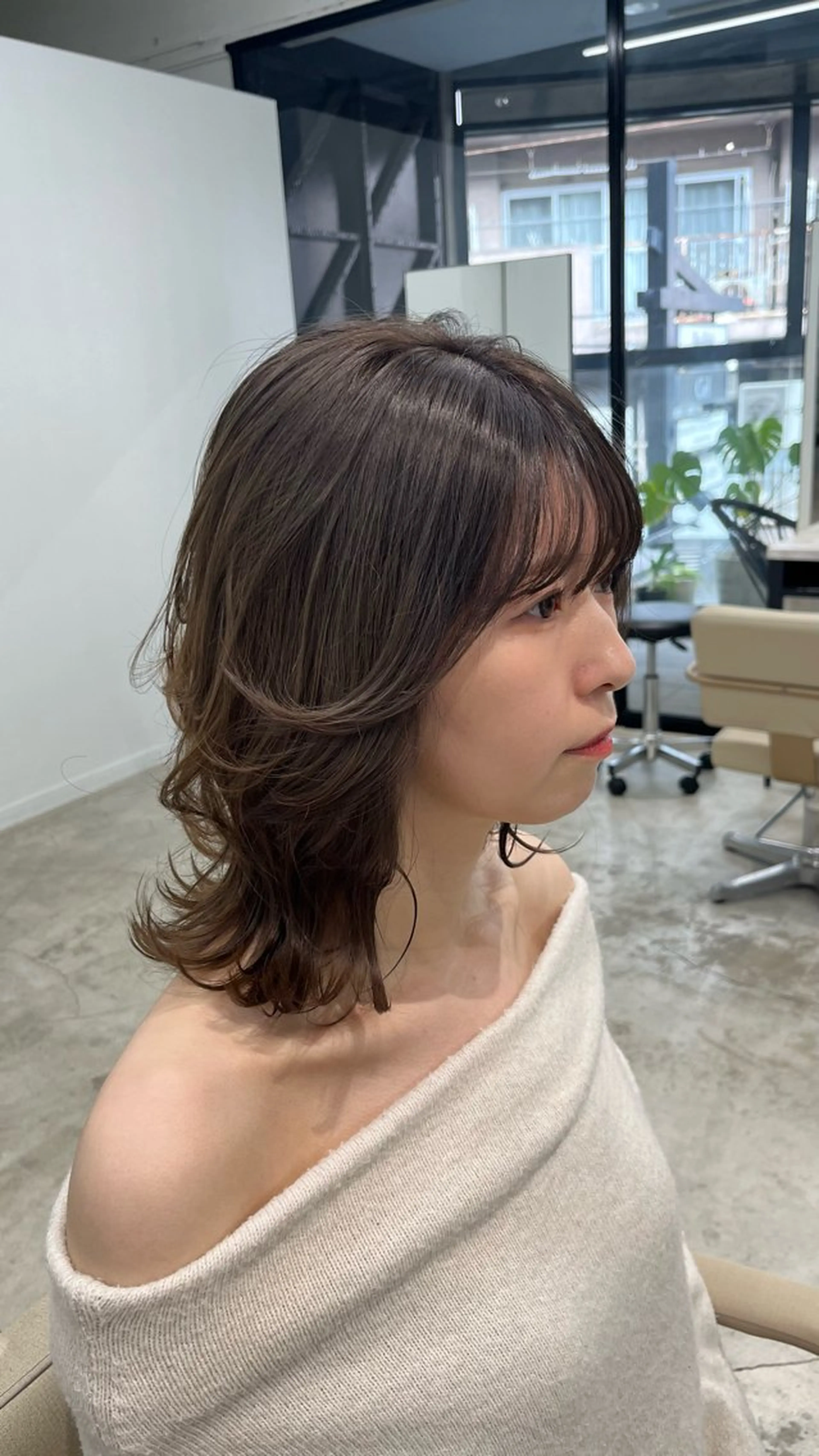 ミディアム カラー ベージュカラー ブリーチ 透明感カラー Ciel / RIHOのヘアスタイル