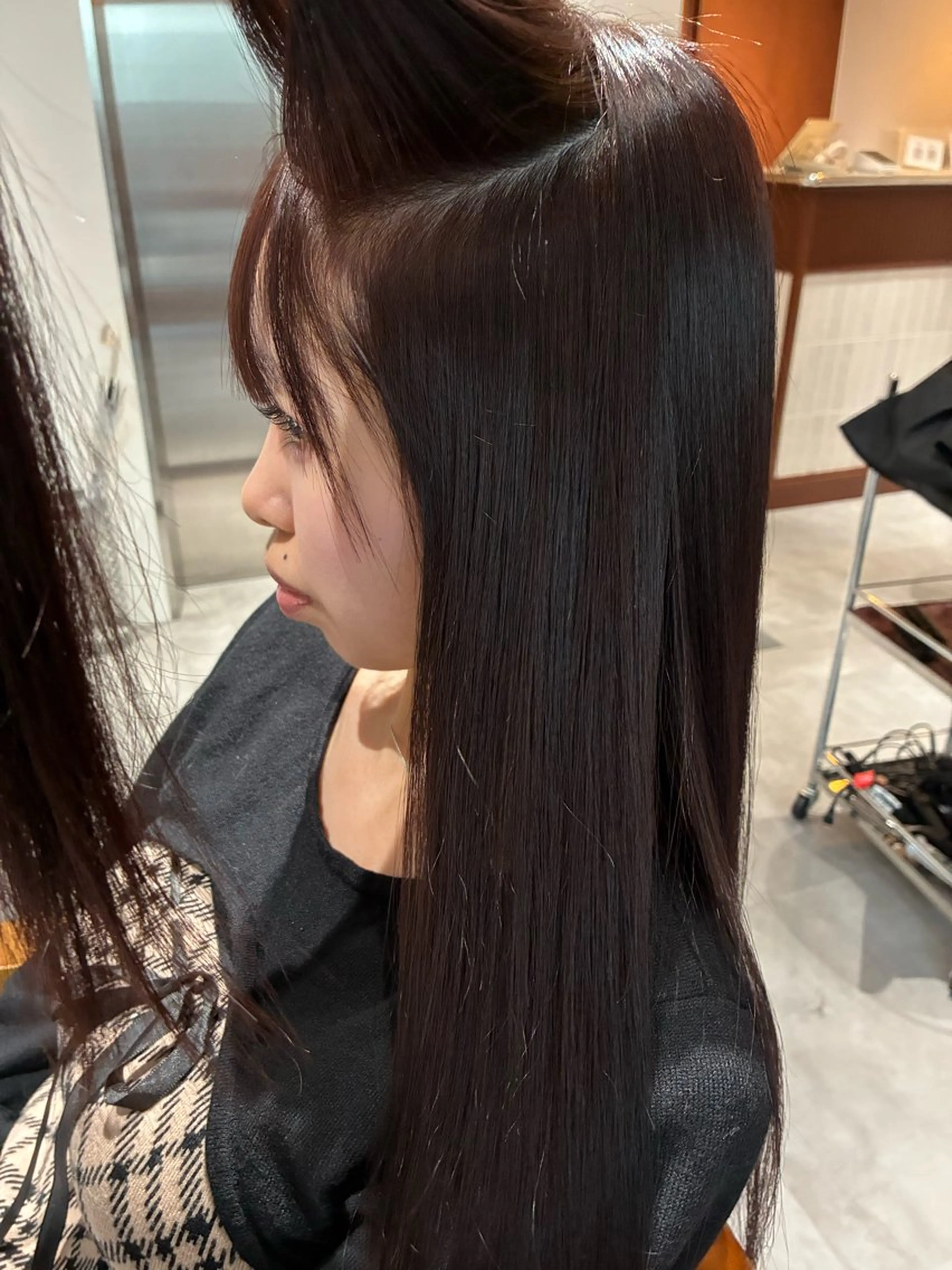 セミロング カラー パーマ ヘアアレンジ カット ヘアカラー 縮毛矯正 💟Opus/ Mizuki🐕💟のヘアスタイル