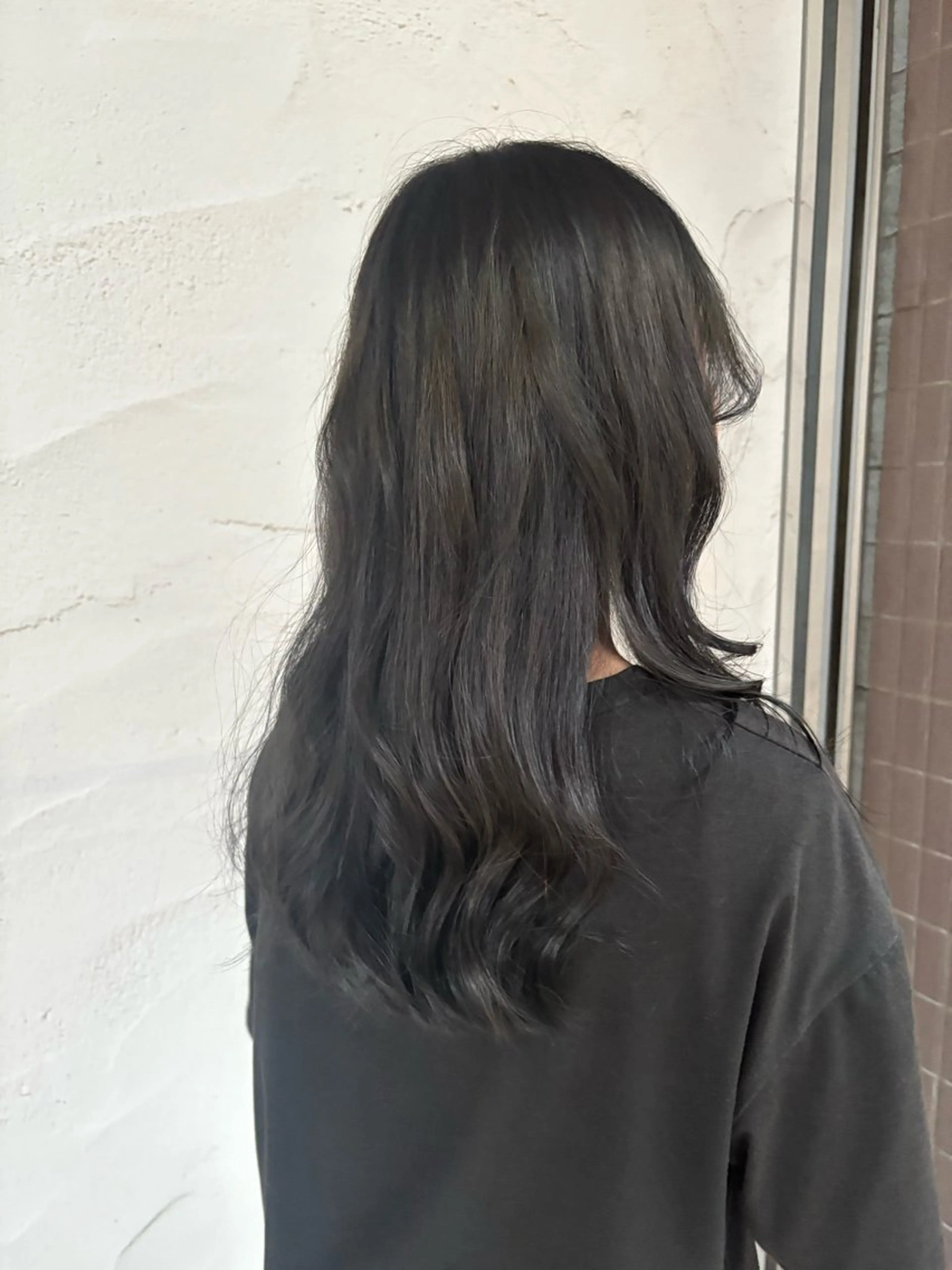 ロング カラー 透明感カラー オレンジ BULL松戸⭐️ 渡邉 春佳のヘアスタイル