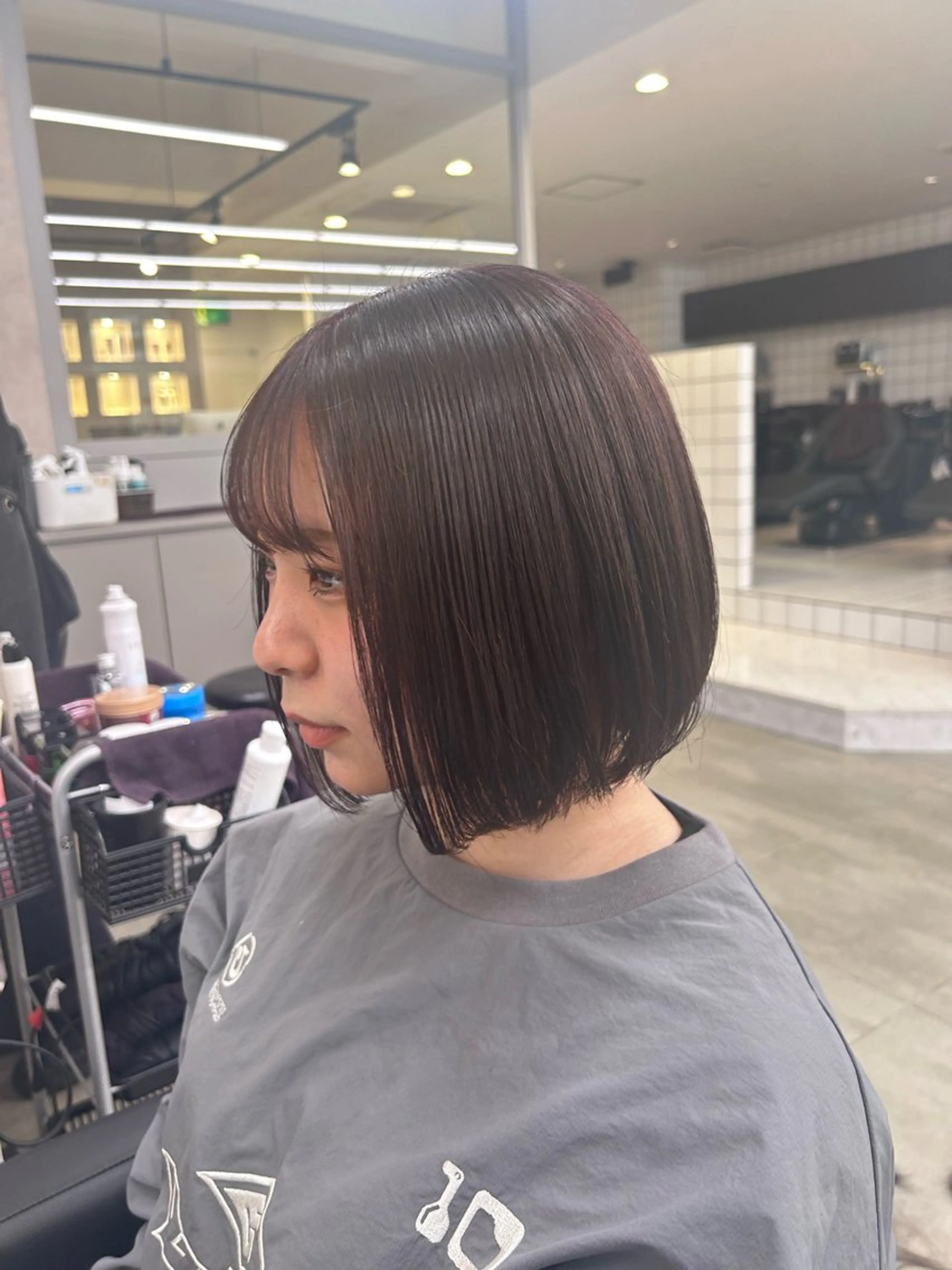 ショート カラー パーマ ヘアアレンジ メンズ ブリーチなしカラー/ ブラウン/レイヤーのヘアスタイル