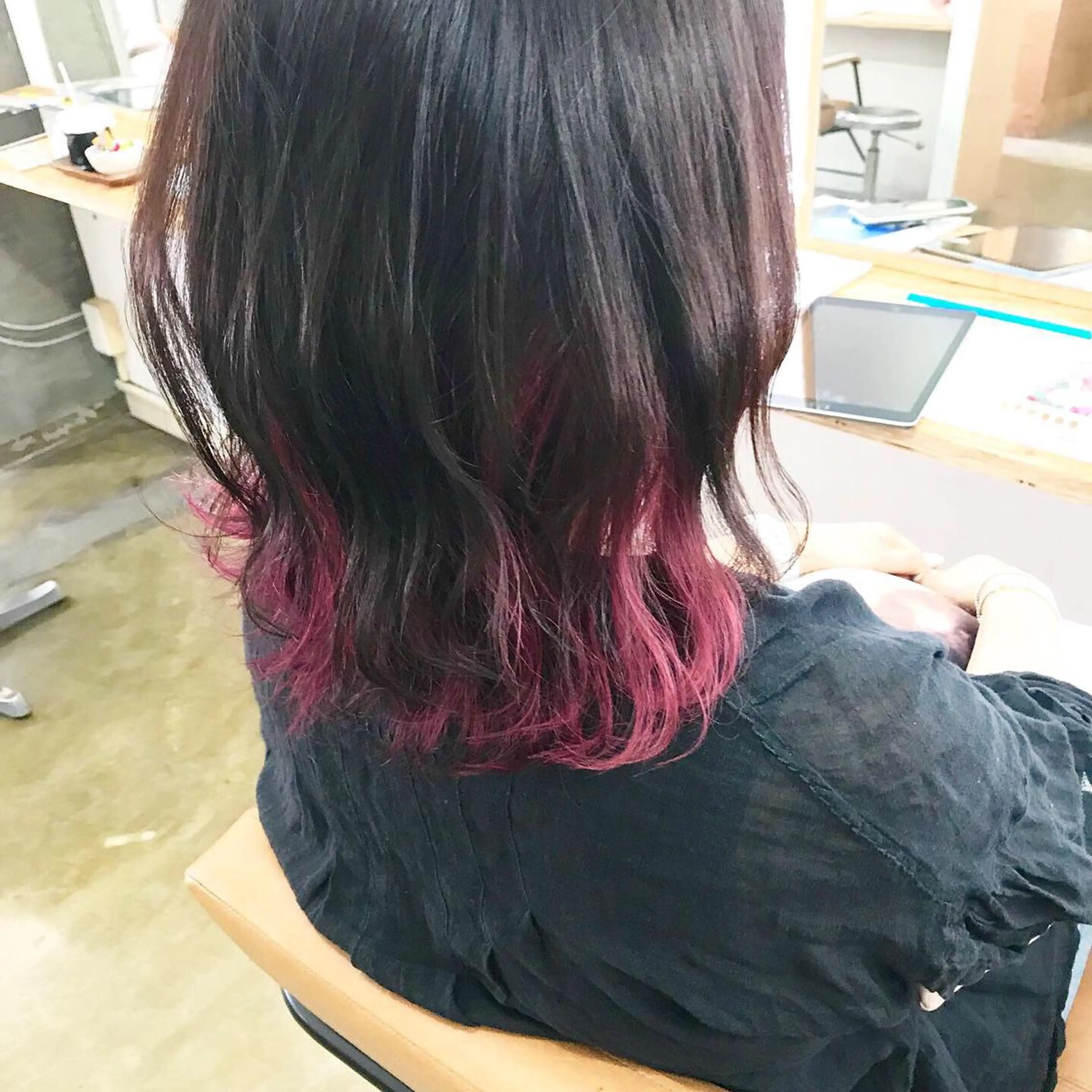 ミディアム カラー インナーカラー 💎髪質改善💎 デザイナーshinのヘアスタイル