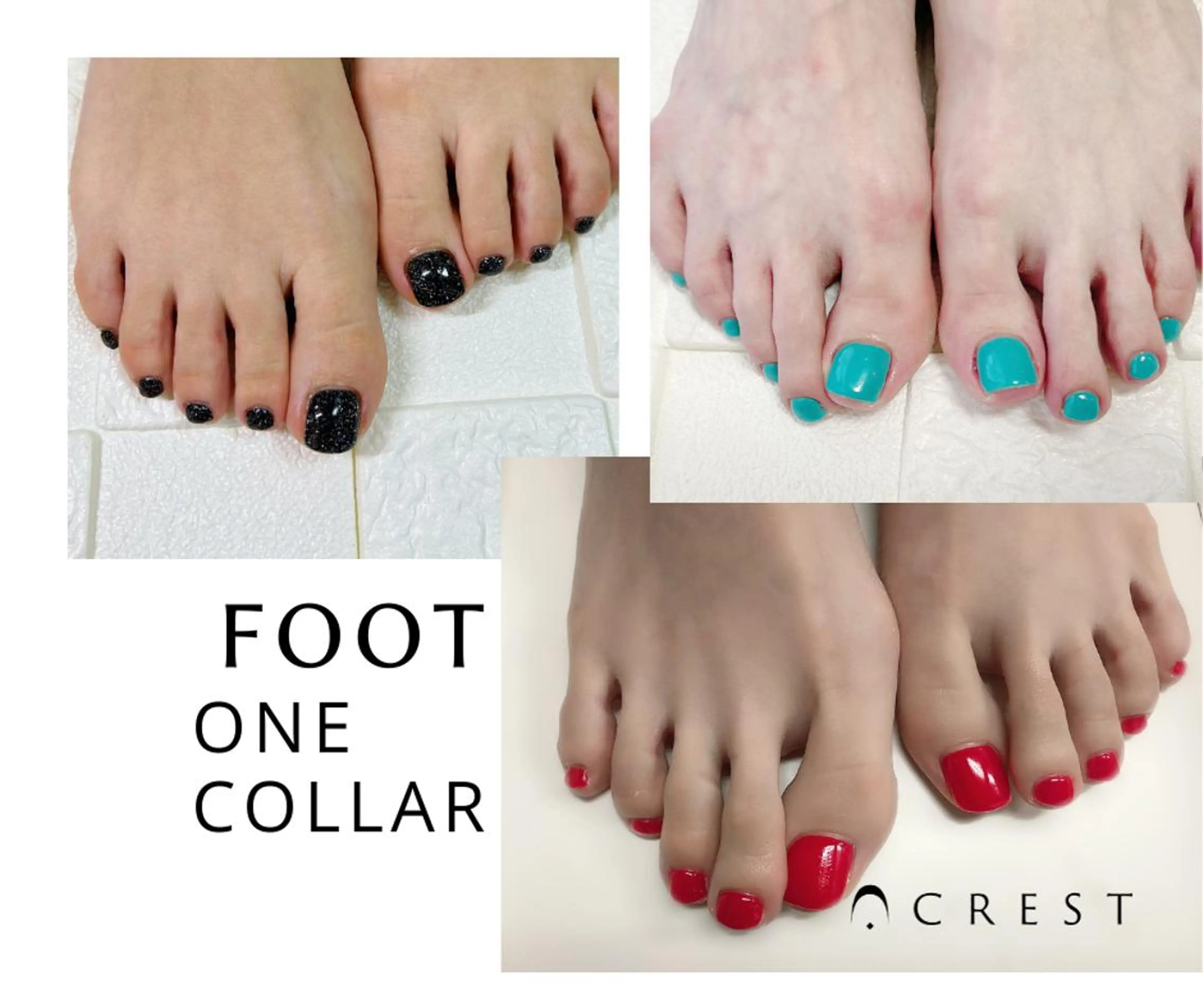 《オフ込み》フットワンカラー👡の写真