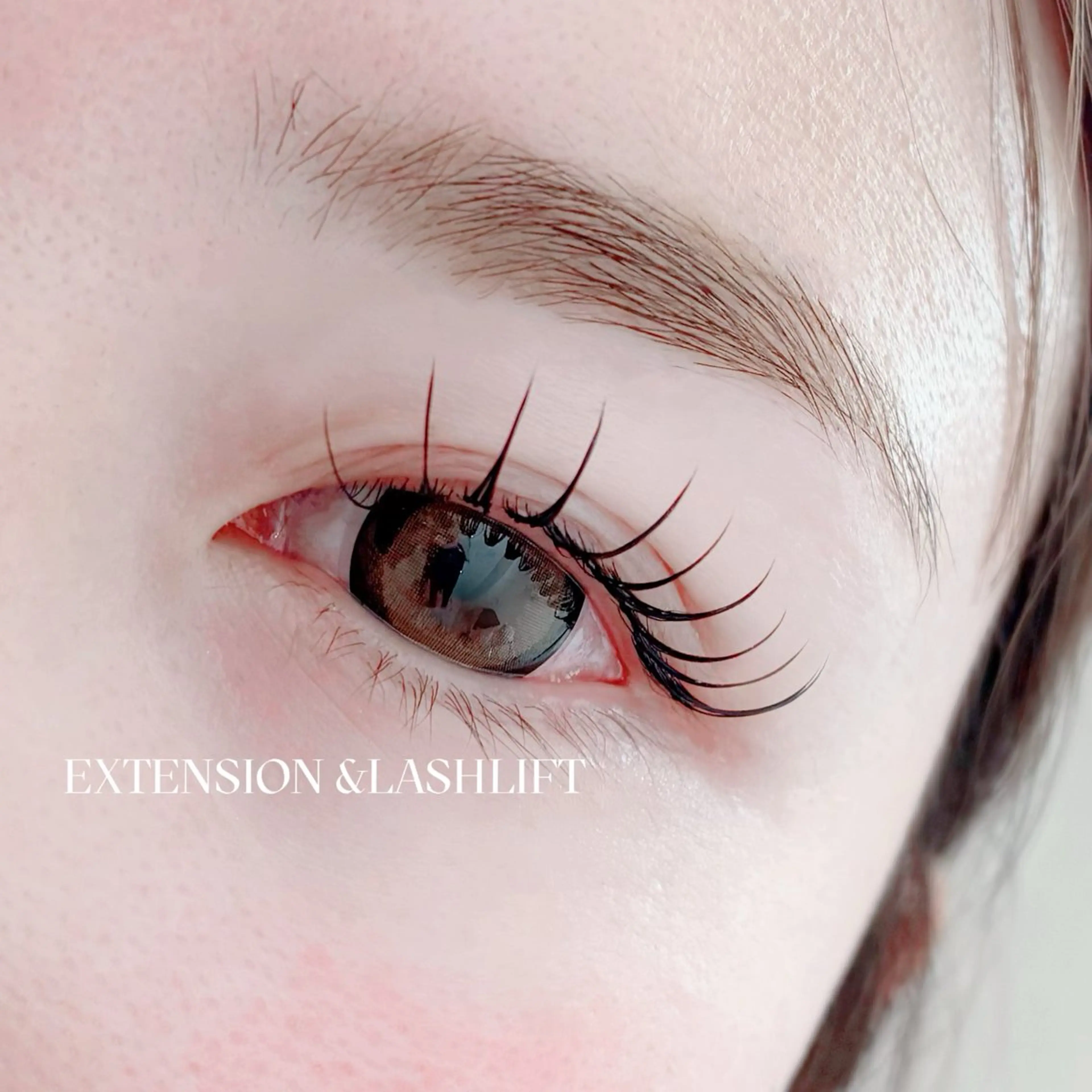 【エクパ】 束感マツエク&パーマ LEDフラットラッシュ100本の写真