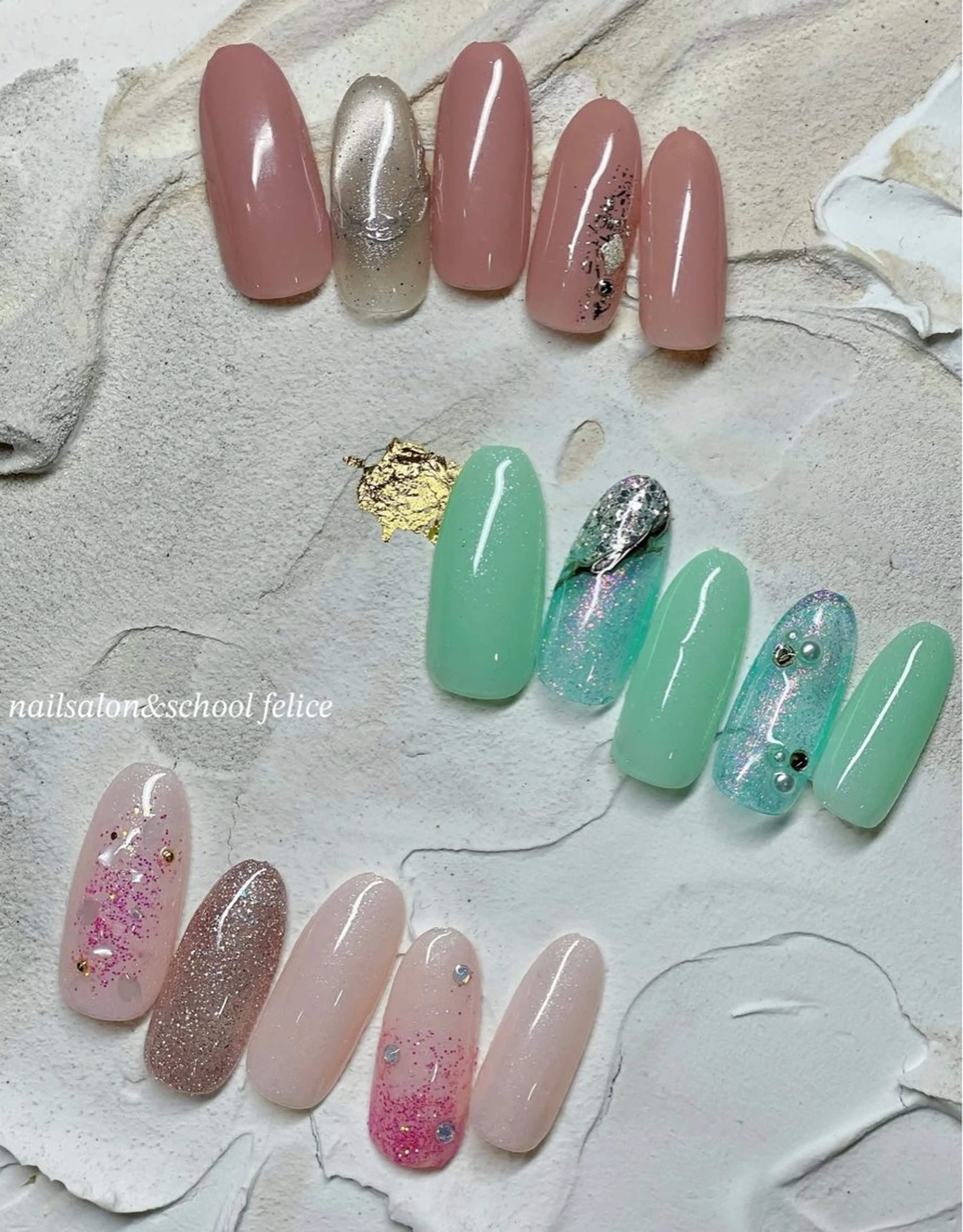 ネイル ハンドネイル nail salon＆school felice所属・フェリーチェ瑞江店 新山のネイルデザイン