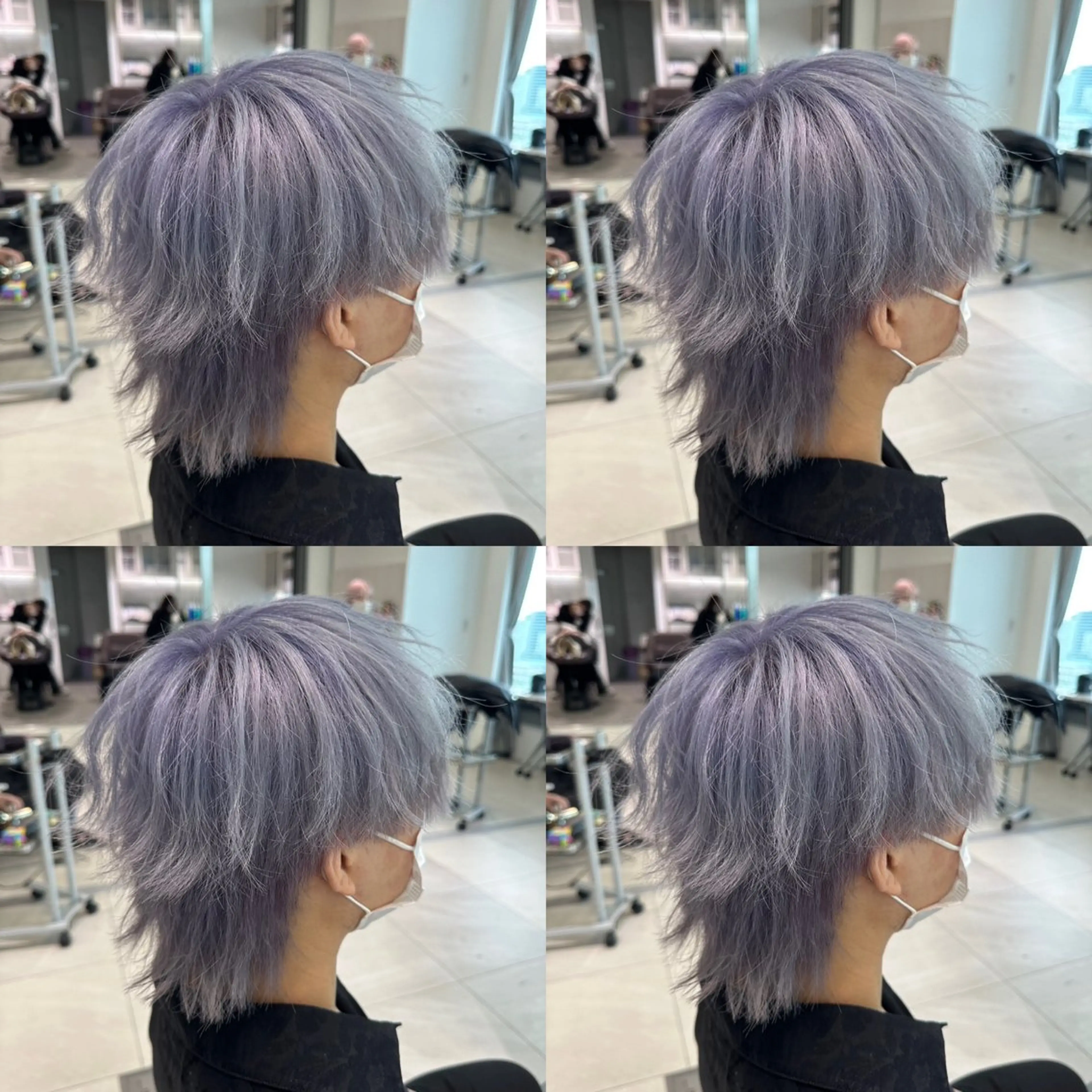 ショート カラー ヘアアレンジ メンズ 💎韓国レイヤー ×エクステゆうま💎のヘアスタイル