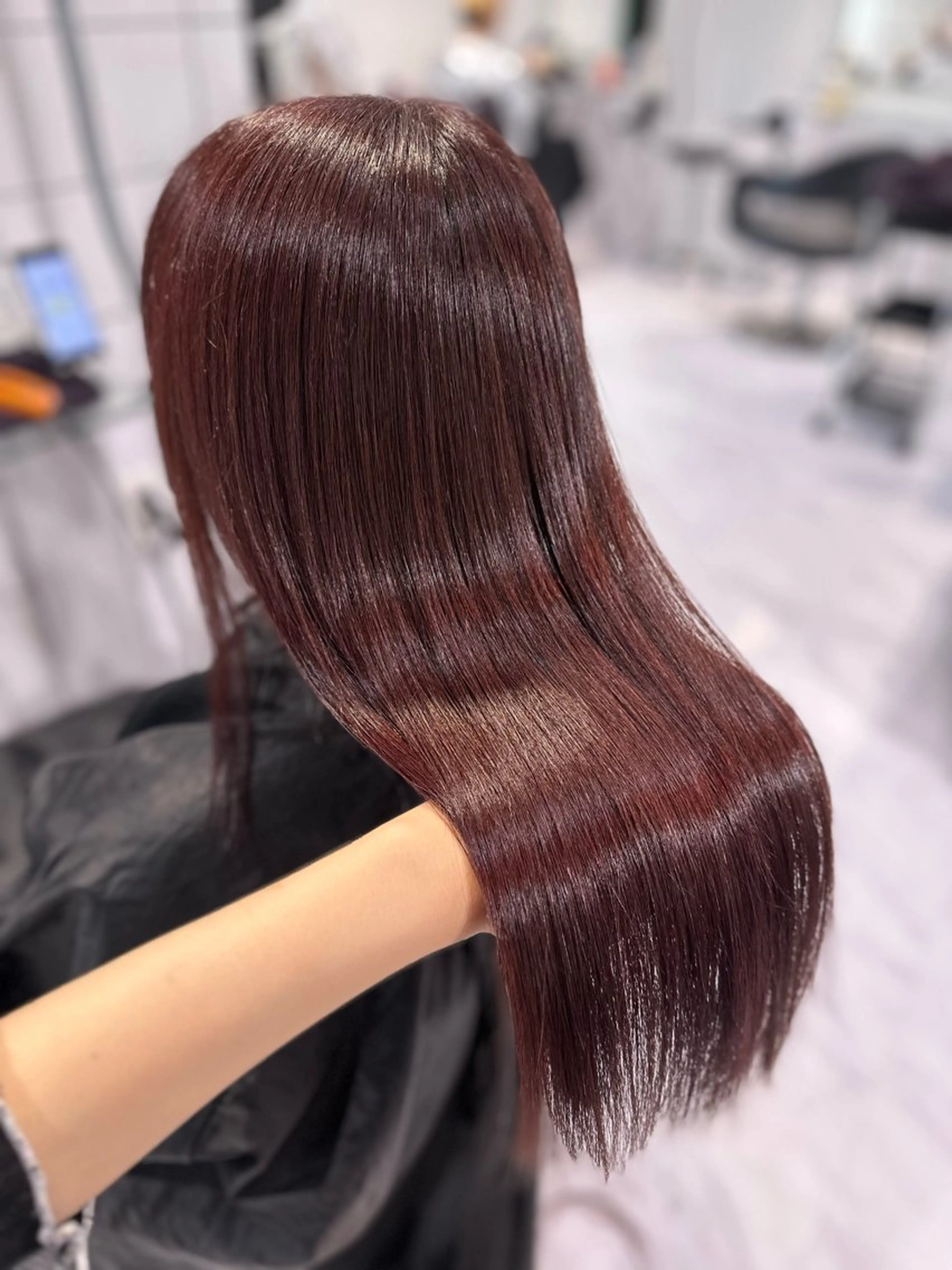 セミロング カラー 髪質改善 トリートメント カット ヘアカラー 🐺メンズパーマ マッシュ　あさひ🐺のヘアスタイル