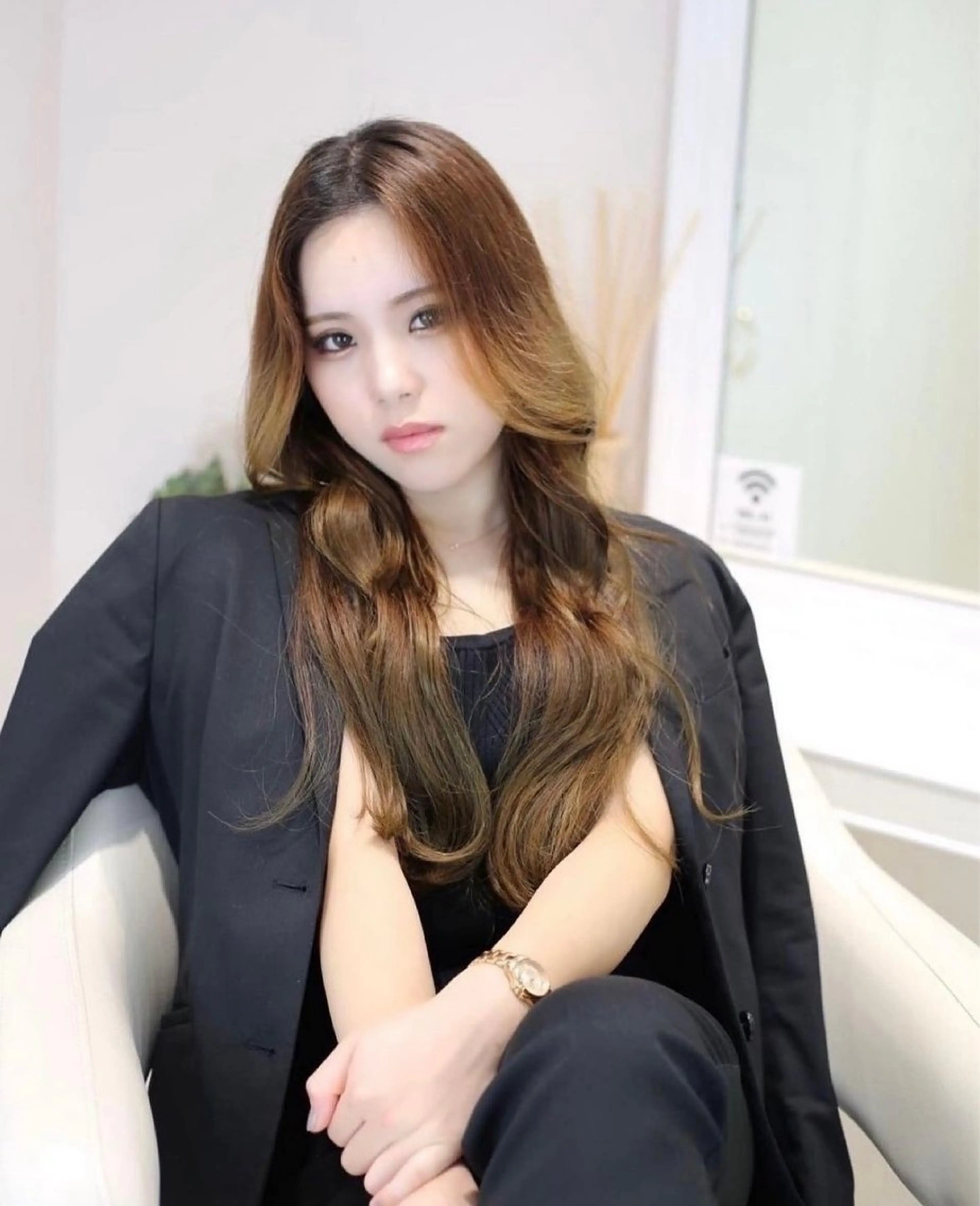 ロング ヘアアレンジ ヘアセット 韓国ヘア 🎀中川綾乃🎀のヘアスタイル