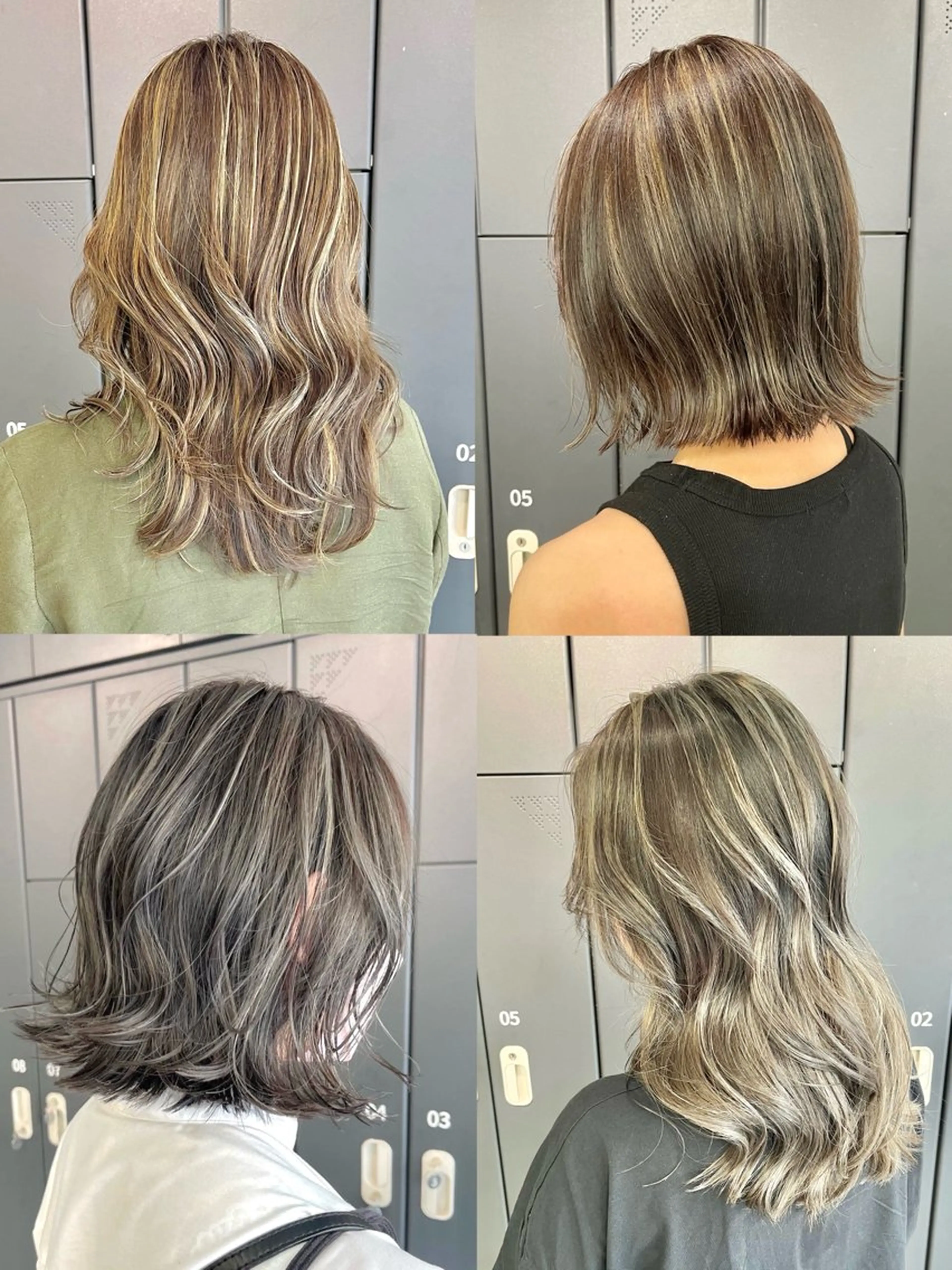 セミロング カラー ハイライトカラー ハイライト カット ヘアカラー トリートメント ハイライト/ショート /ボブ/RYOHEIのヘアスタイル