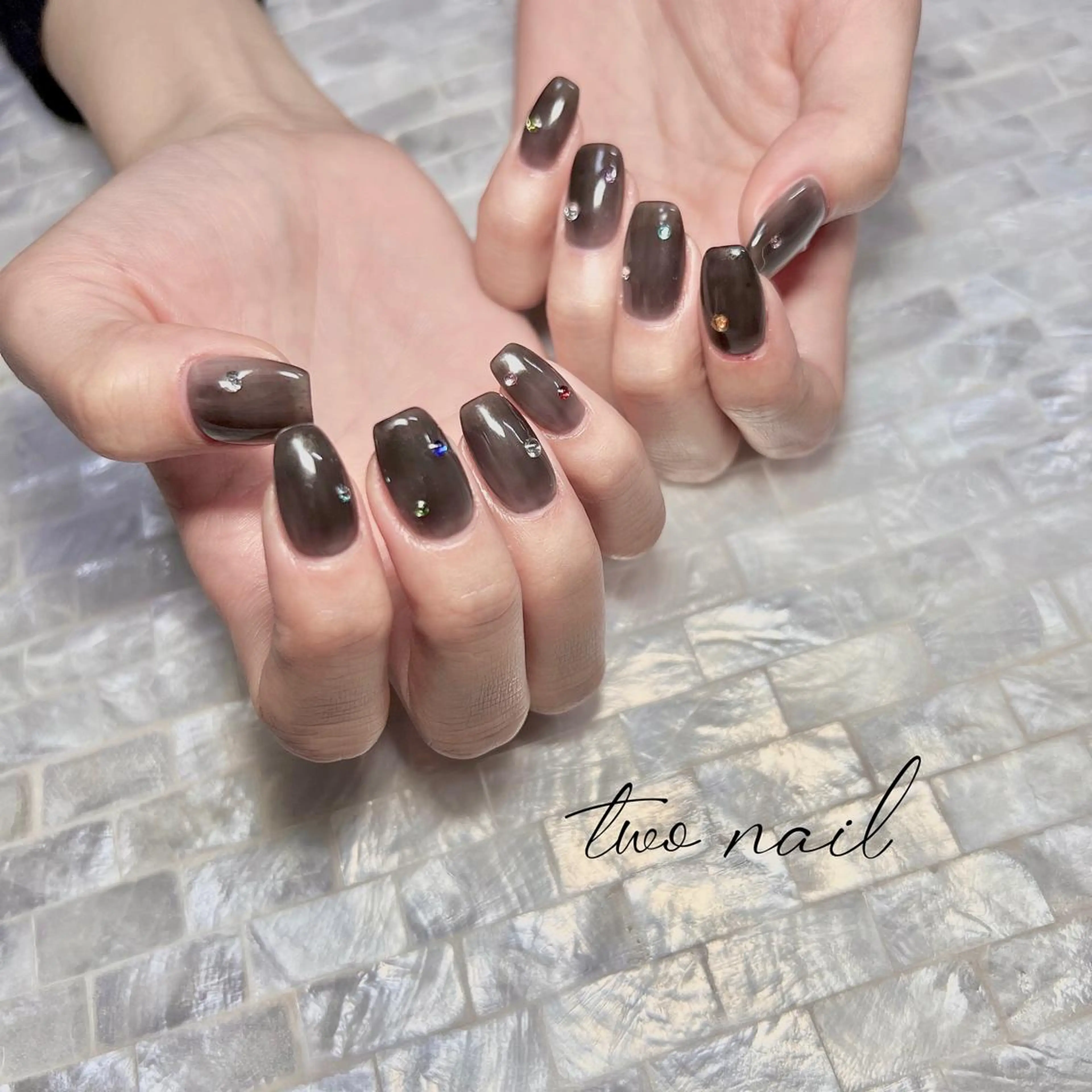 ネイル アートネイル フットネイル ハート ニュアンスネイル オフィスネイル ハンドネイル two nailのネイルデザイン