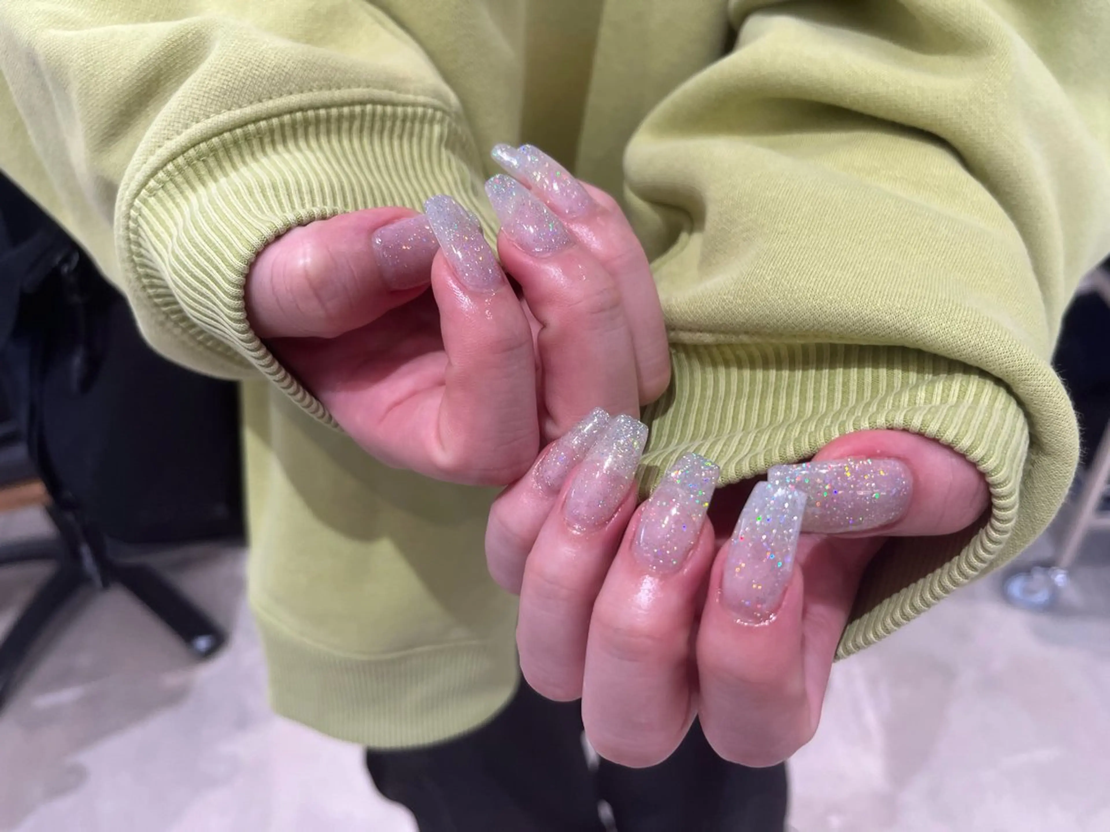 ネイル 長さ出し ワンカラーネイル aloalo所属・aloalo MIKAのネイルデザイン