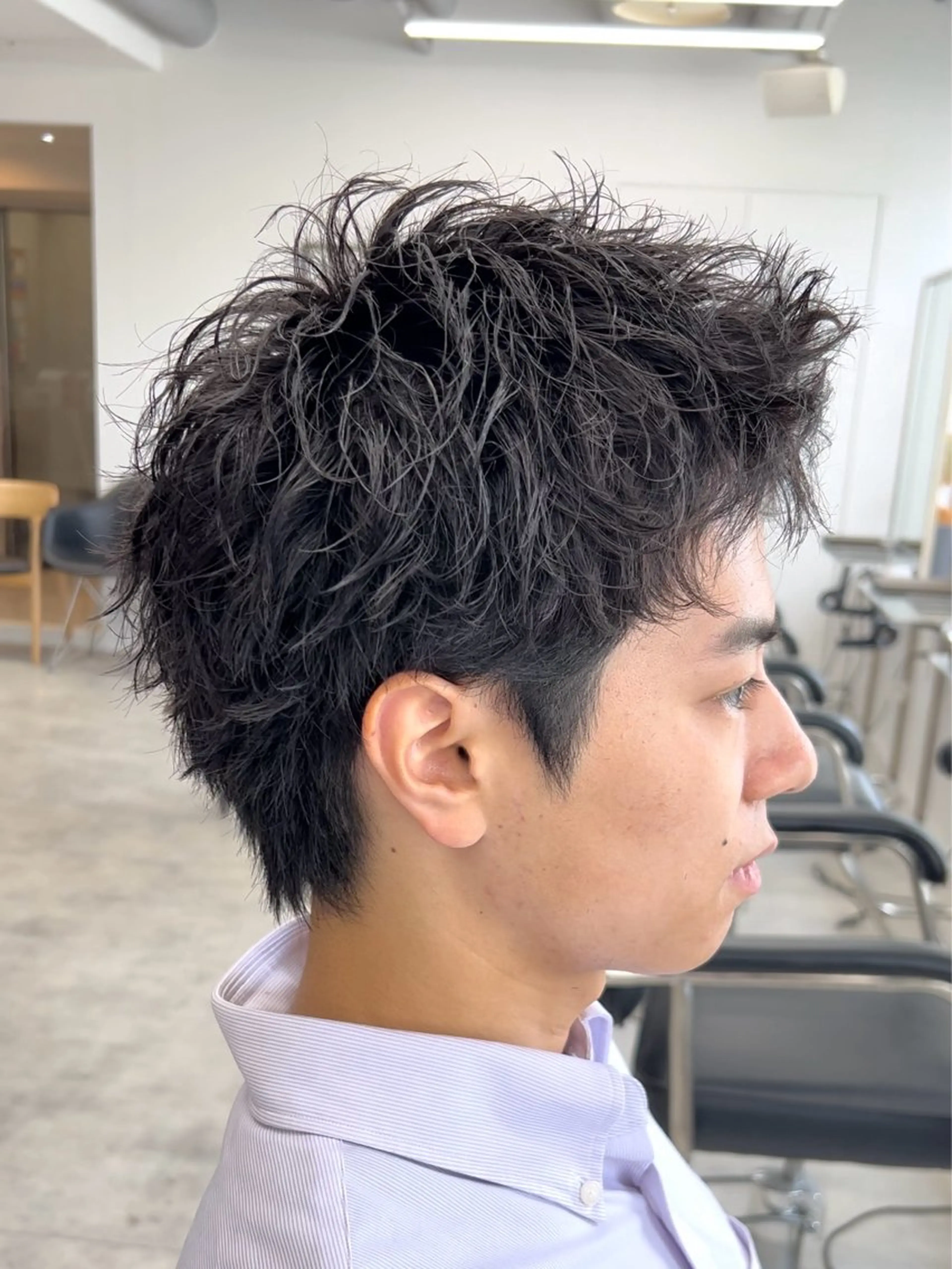 ショート パーマ メンズ メンズパーマ スパイキーショート ツイストスパイラルパーマ ショートヘア スパイラルパーマ メンズパーマ/ 新潟駅/佐藤裕のヘアスタイル