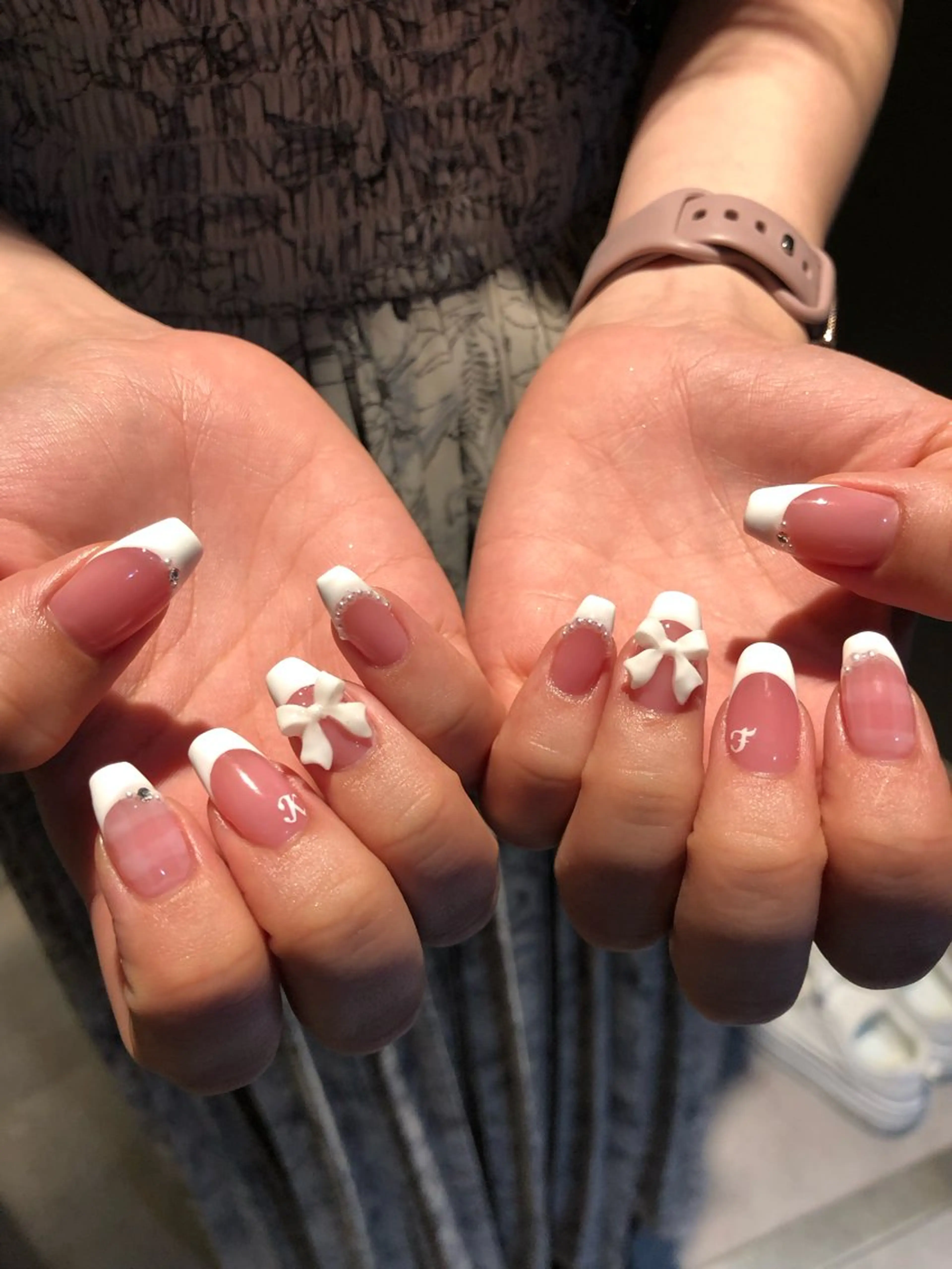 ネイル フレンチネイル 持ち込み ハンドネイル muhl by DILL所属・. wakanaのネイルデザイン