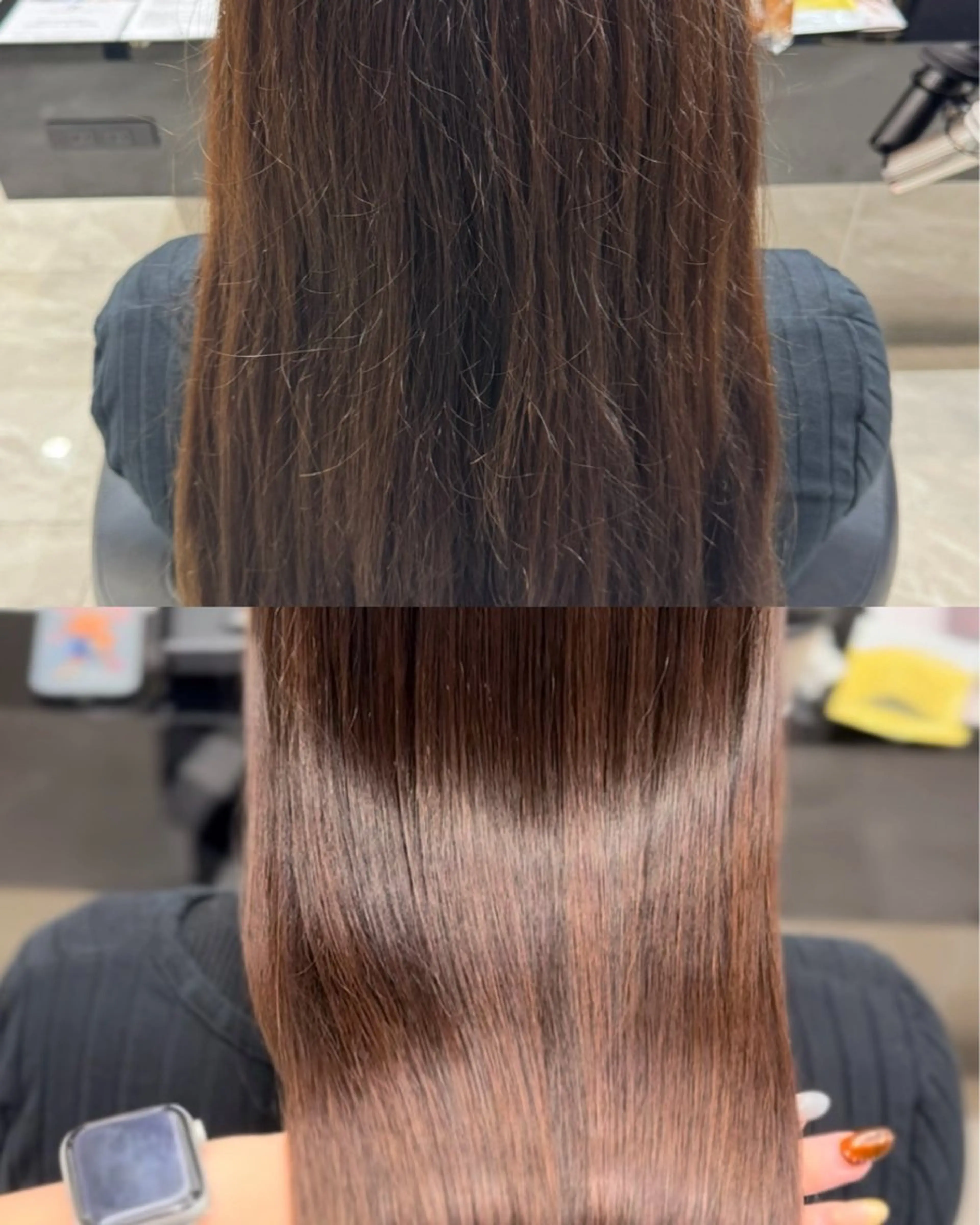 ロング 縮毛矯正 縮毛矯正 cocoa 💫のヘアスタイル