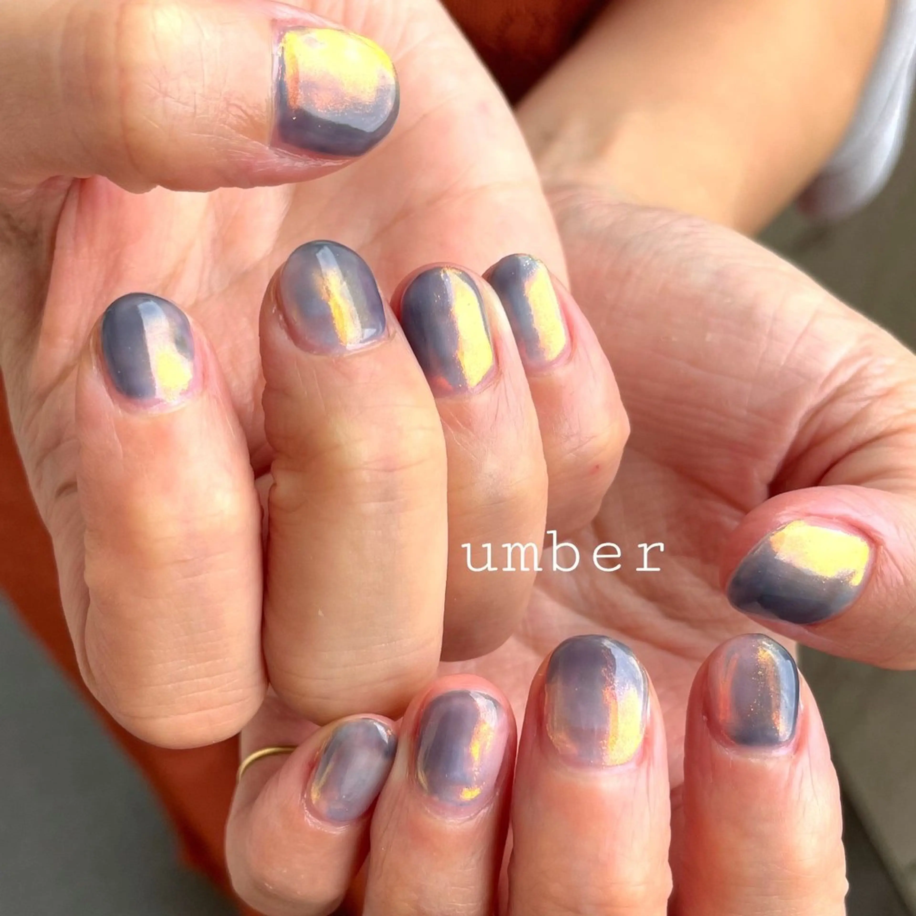 ネイル ハンドネイル umber 三茶1分のネイルデザイン