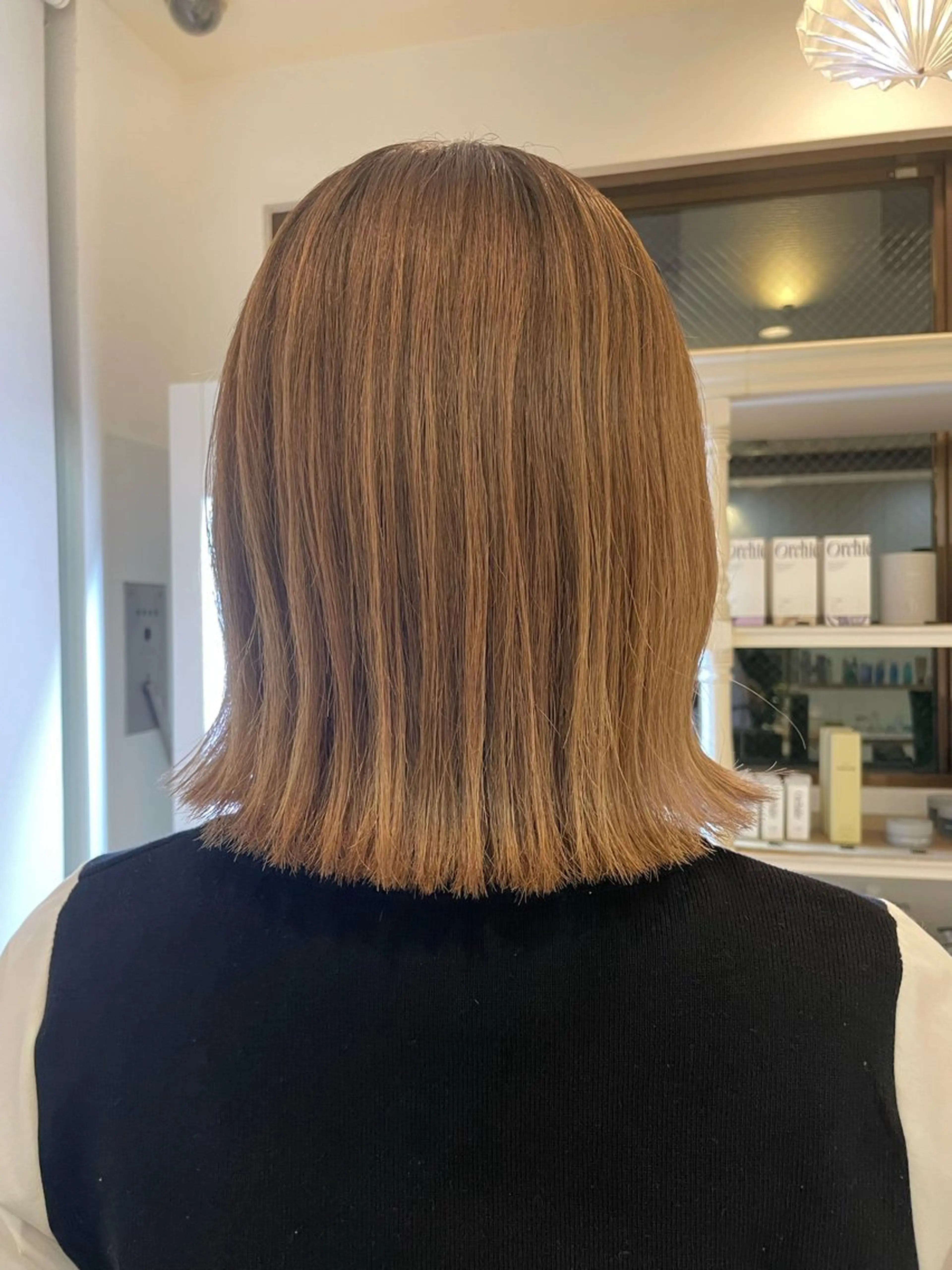 ミディアム 切りっぱなしボブ ボブ ボブカット 佐々木 祐太のヘアスタイル