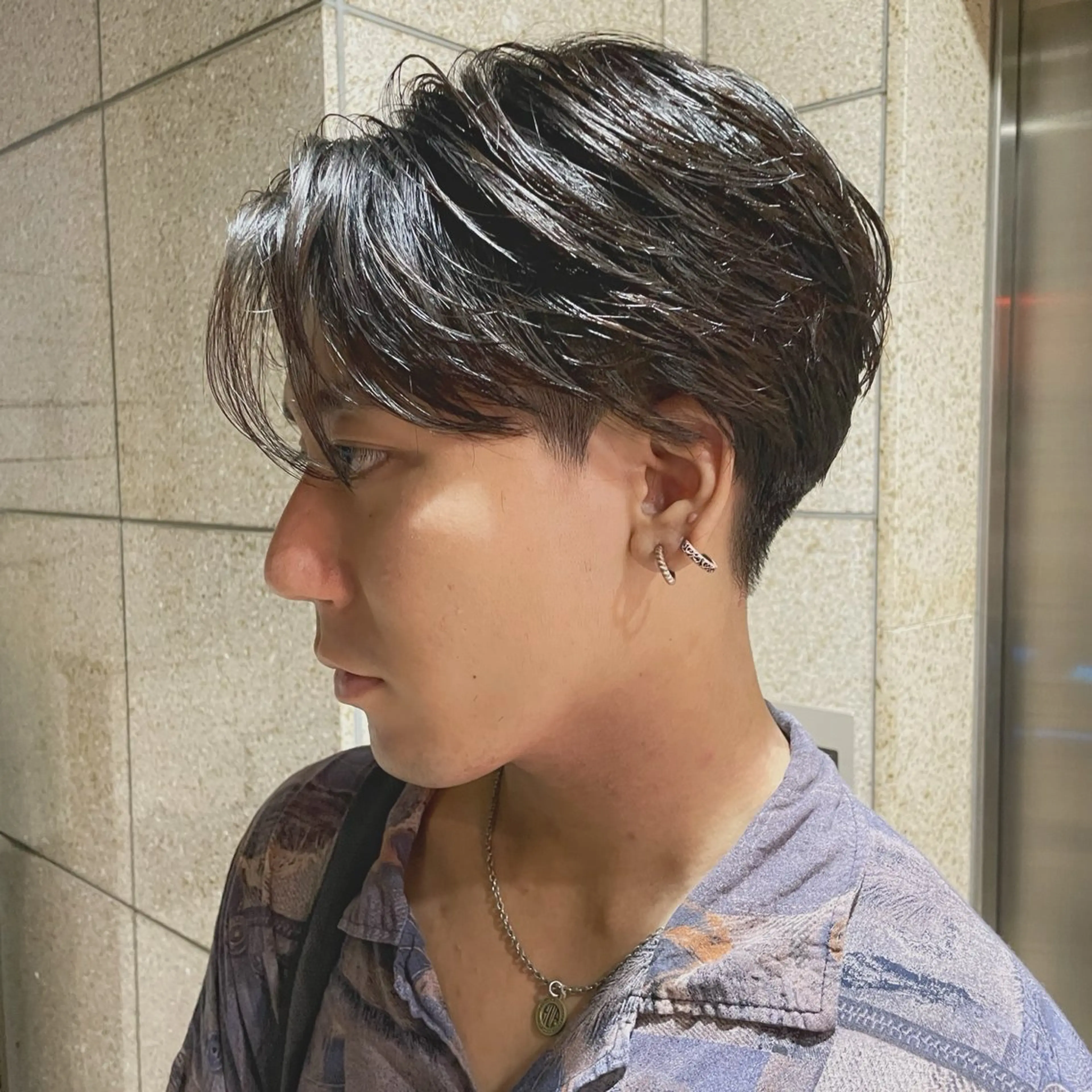 ミディアム メンズ センターパート gosgo所属・✨️ボブカット中村 真緒✨️のヘアスタイル