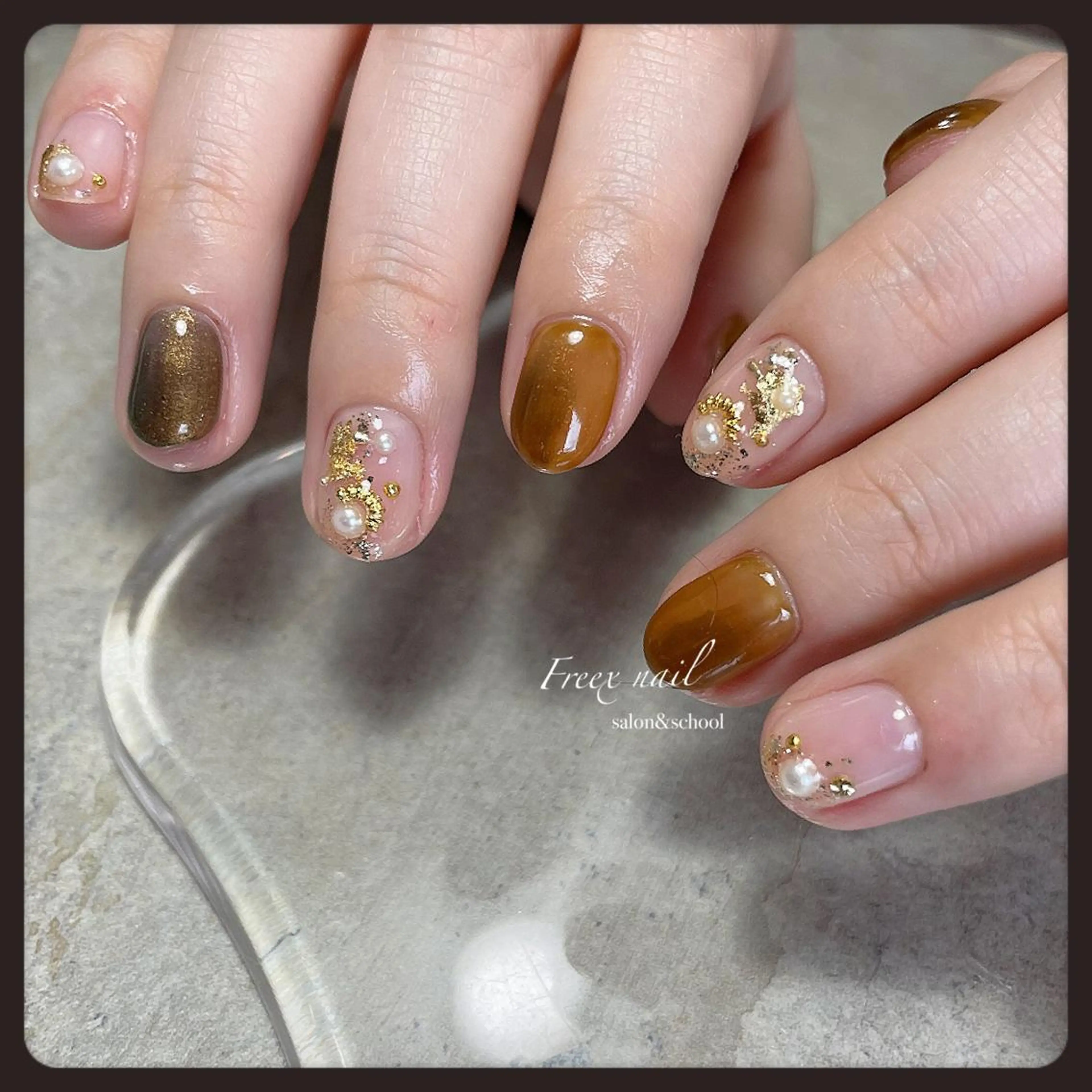 ネイル ハンドネイル ハンドケア Freex nail所属・freex nail /ニュアンス/個性派のネイルデザイン