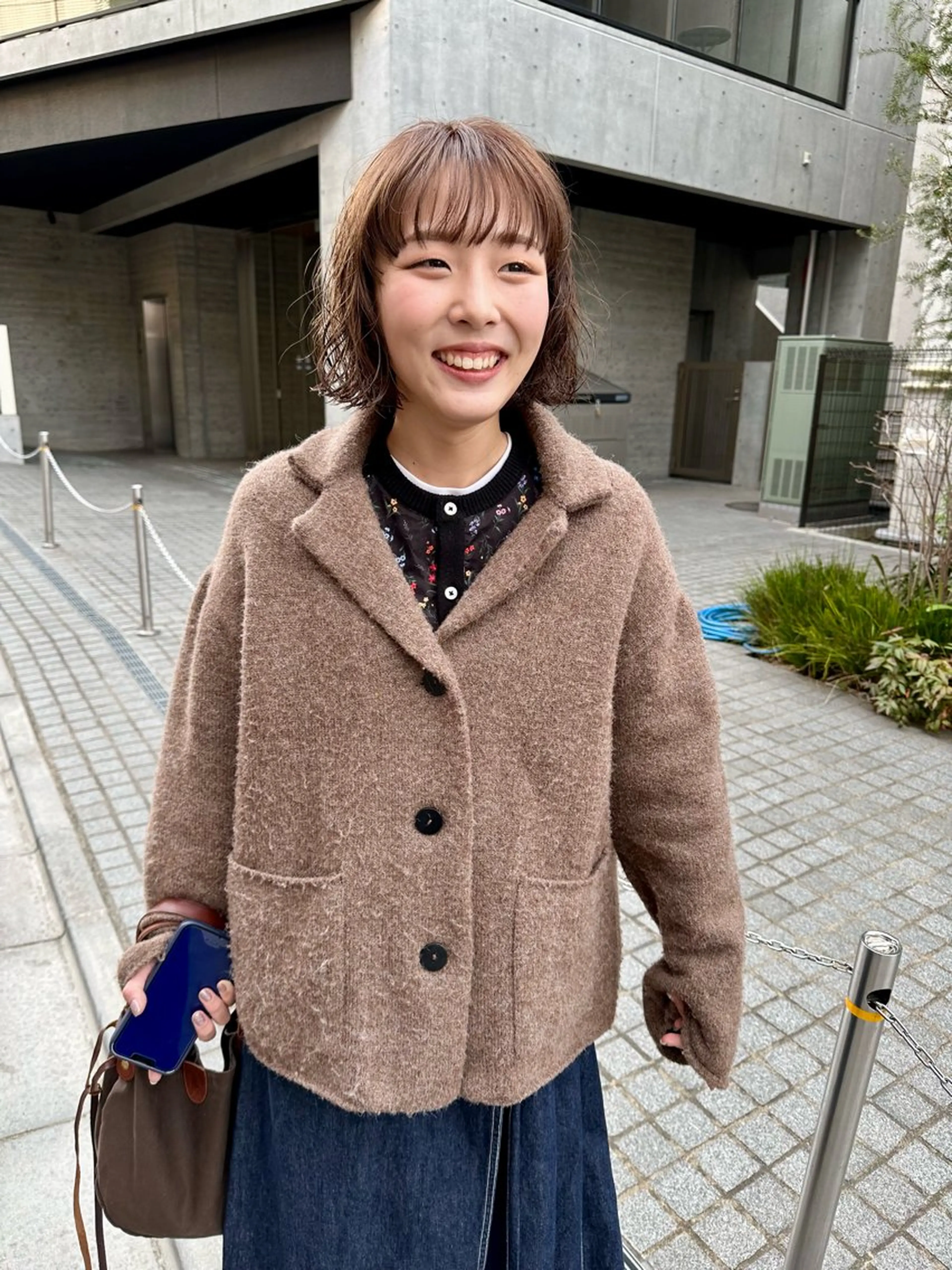 ショート カラー パーマ ベージュカラー ニュアンスパーマ カット ヘアカラー パーマ トリートメント パーマ/透明感カラー /ボブ/吉田一生のヘアスタイル