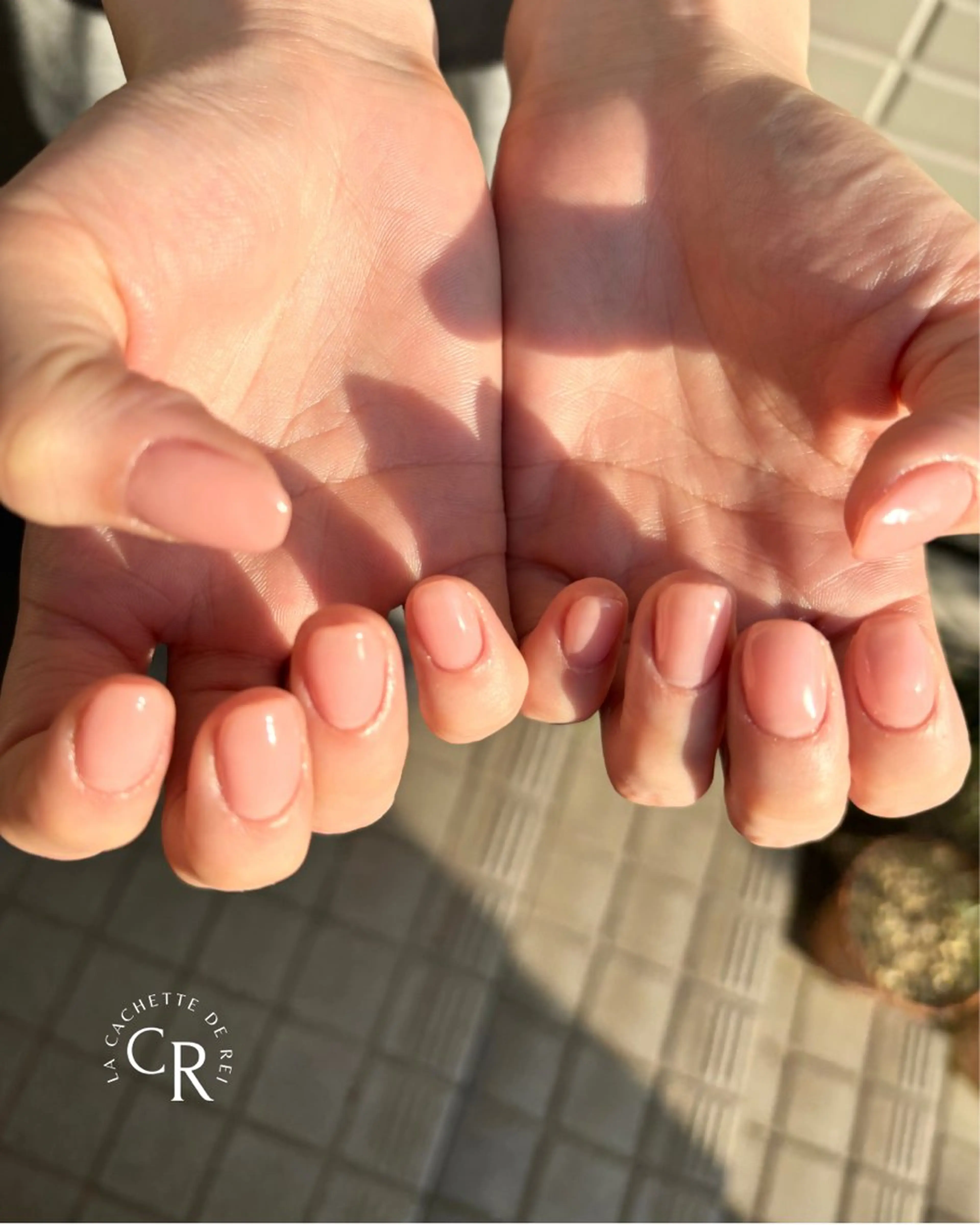 ネイル ワンカラーネイル ピンク ラカシェットデ レイのネイルデザイン