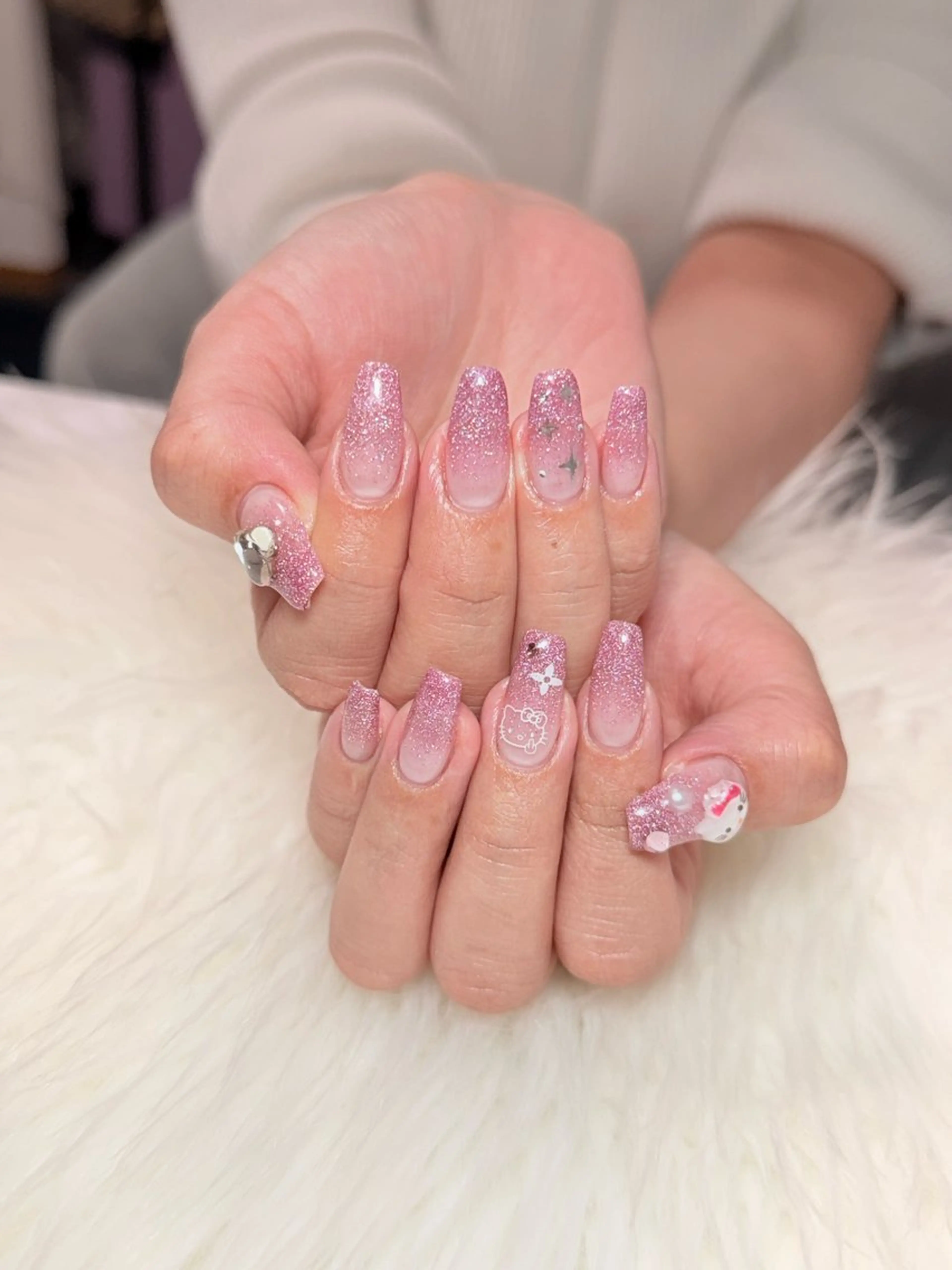 ネイル しまむら さくらのネイルデザイン