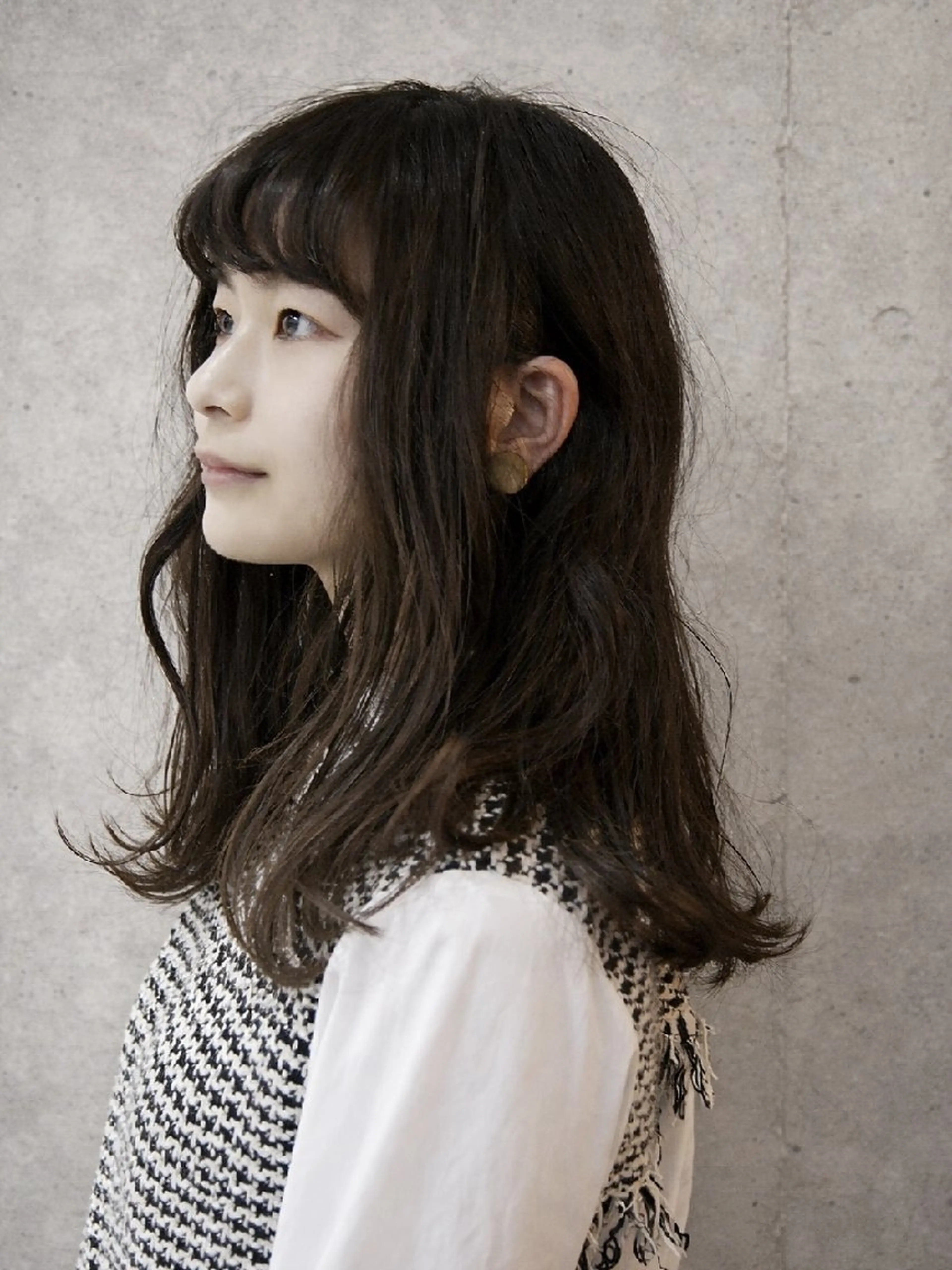 ミディアム パーマ ミディアムパーマ カット パーマ トリートメント terra✂️川嶋 大輔のヘアスタイル