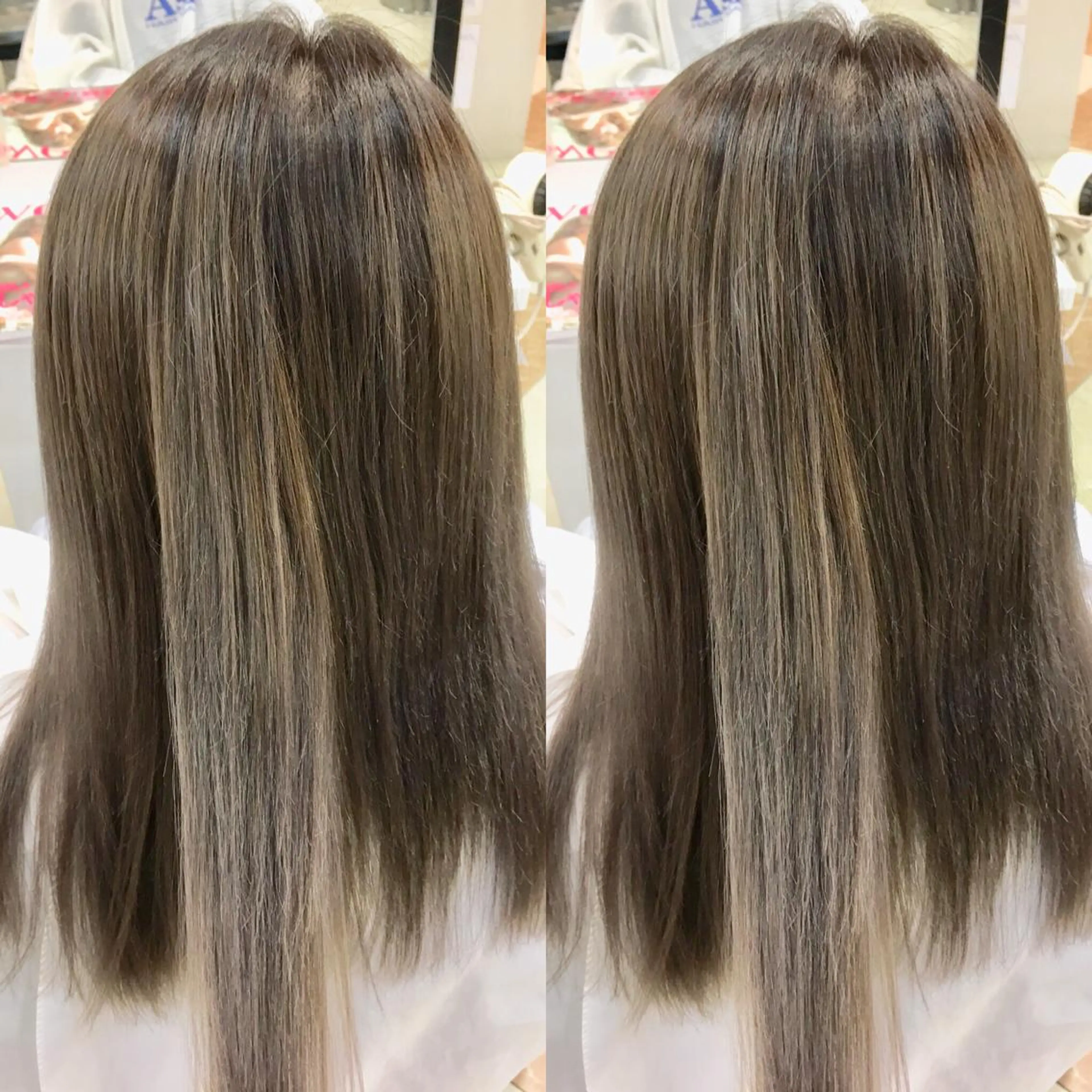 ロング カット 縮毛矯正 トリートメント 髪質改善 阪口 雄佑のヘアスタイル