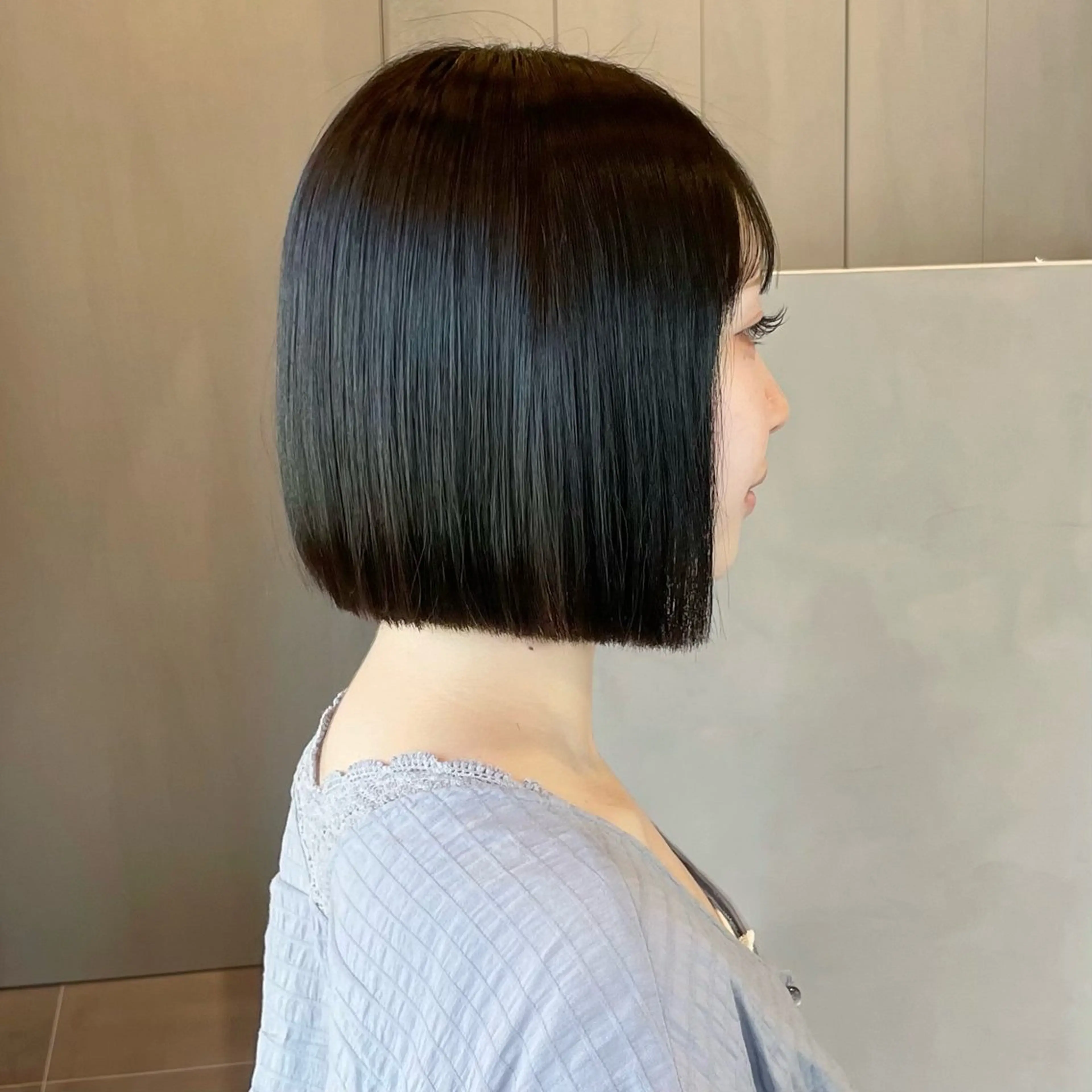 ショート カラー 透明感カラー 似合わせカット 縮毛矯正 トリートメント カット ヘアカラー 縮毛矯正 トリートメント ボブ/縮毛矯正/レイ ヤー♡Natsukiのヘアスタイル