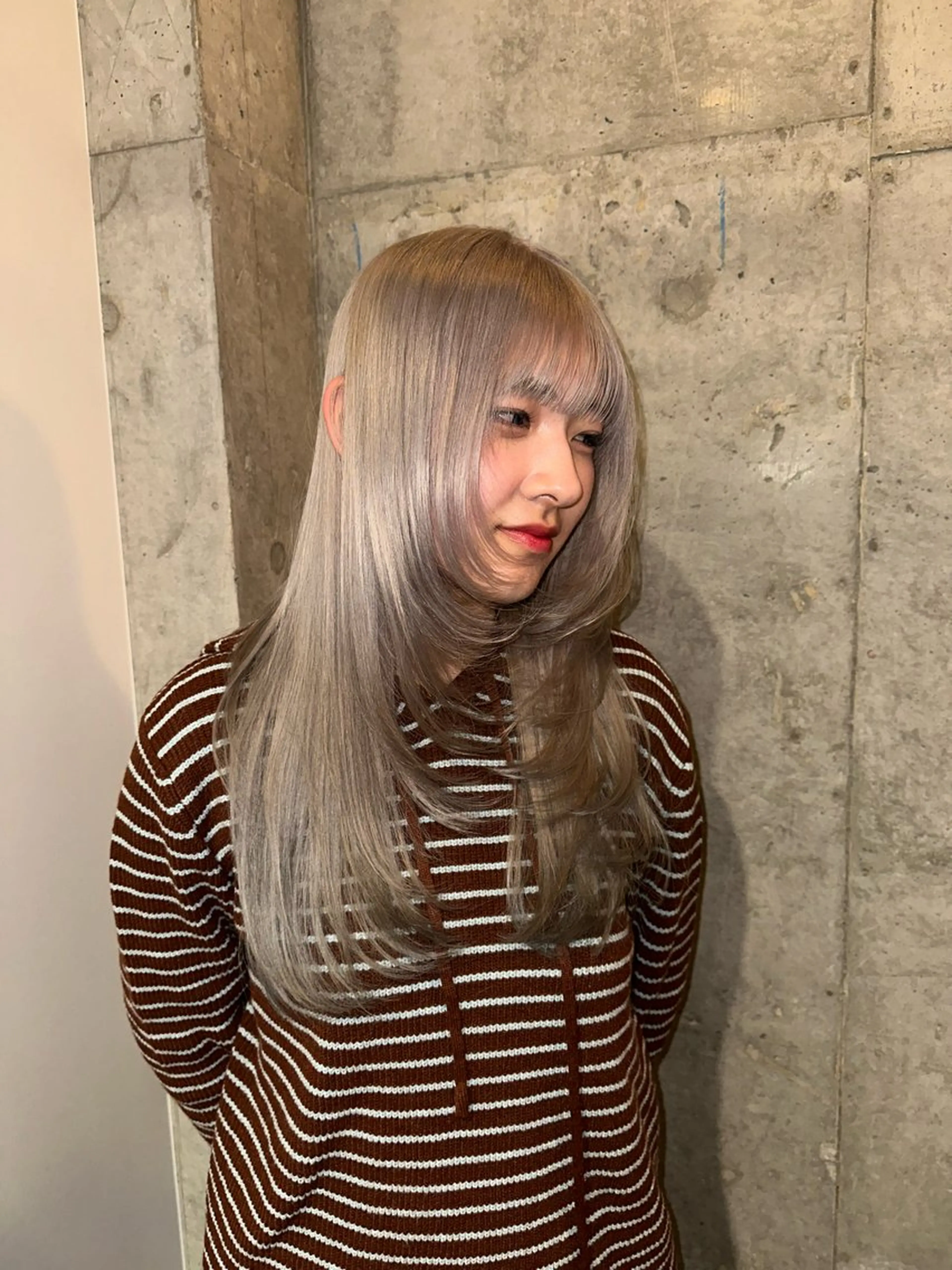 ロング カラー ヘアカラー トリートメント 🦋ハイトーン🦋/ かのんのヘアスタイル