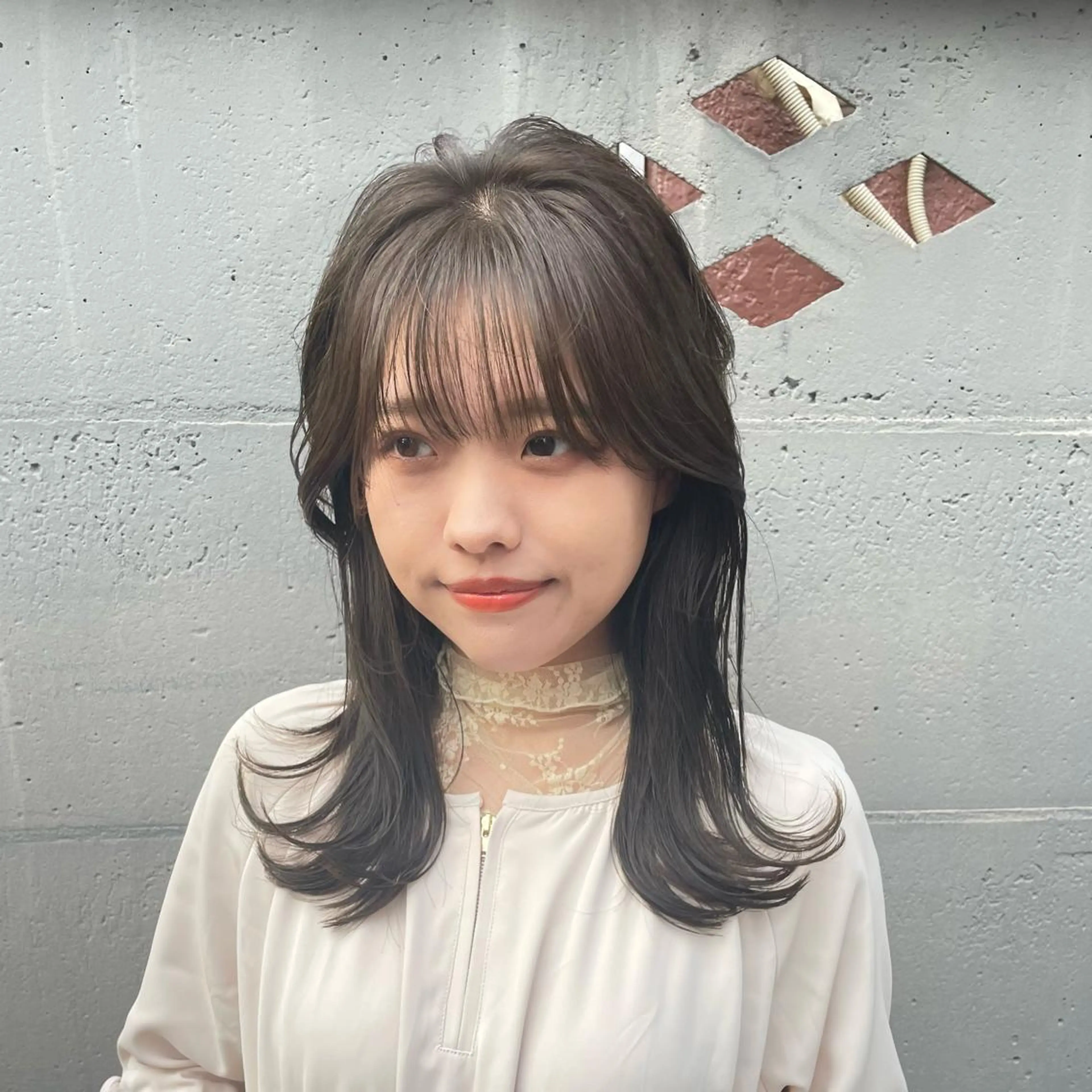 セミロング カラー 髪質改善クロスパーマ モリオカ モエ💫のその他イメージ