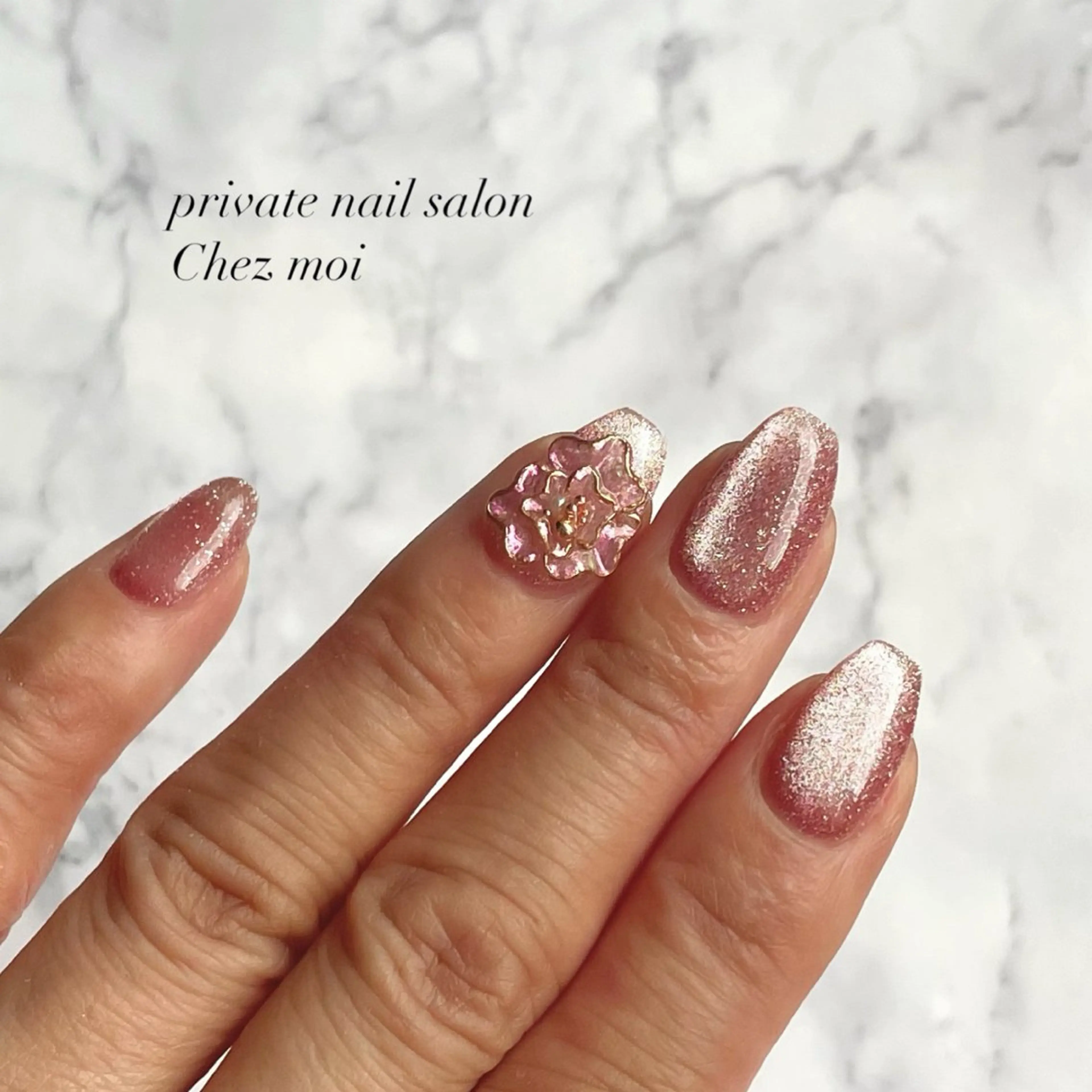 ネイル フラッシュネイル フラッシュマグ フラワーネイル マグネットネイル KOMINE TOMOKOのネイルデザイン