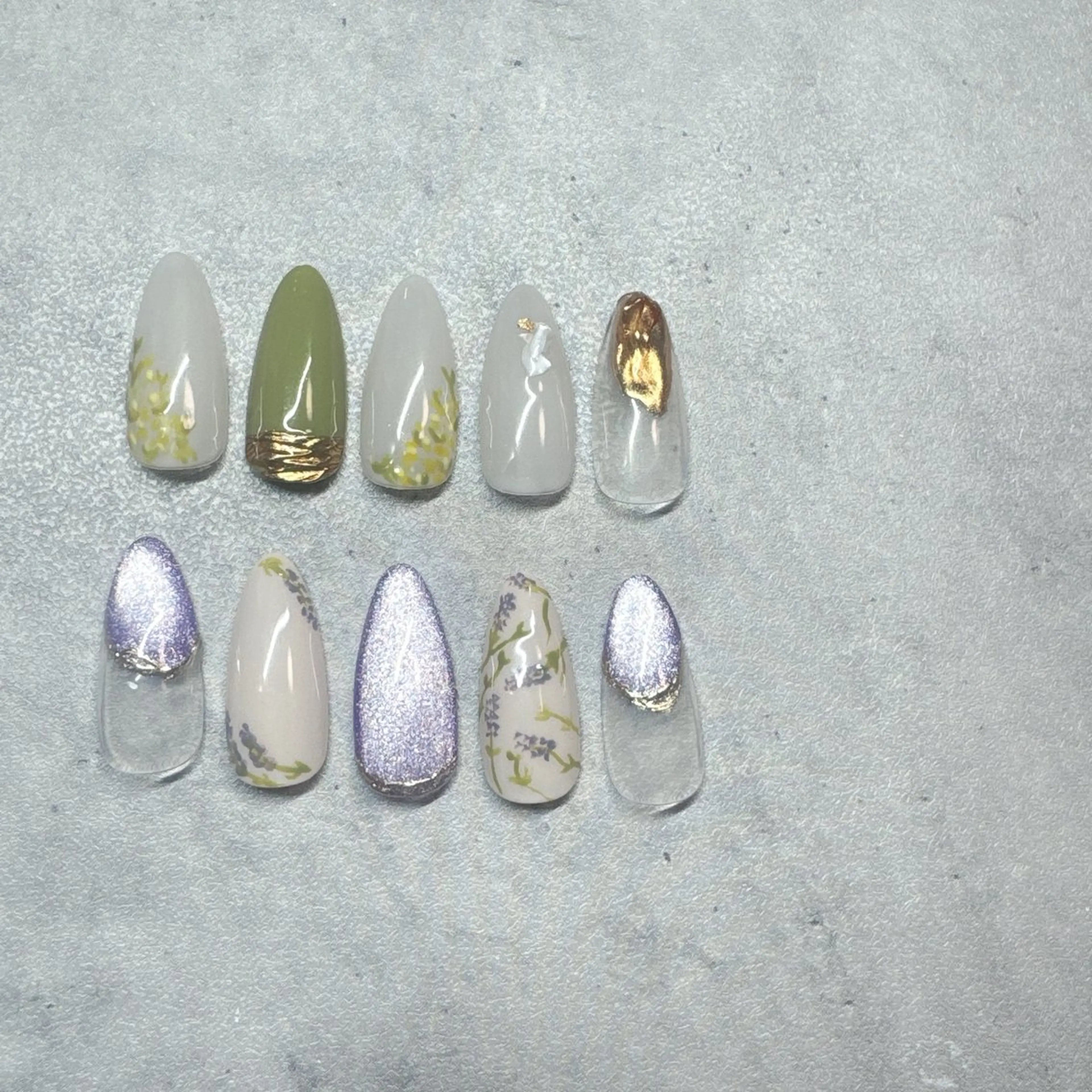 ネイル フラワーネイル 春ネイル ハンドネイル N.plus NaiLのネイルデザイン