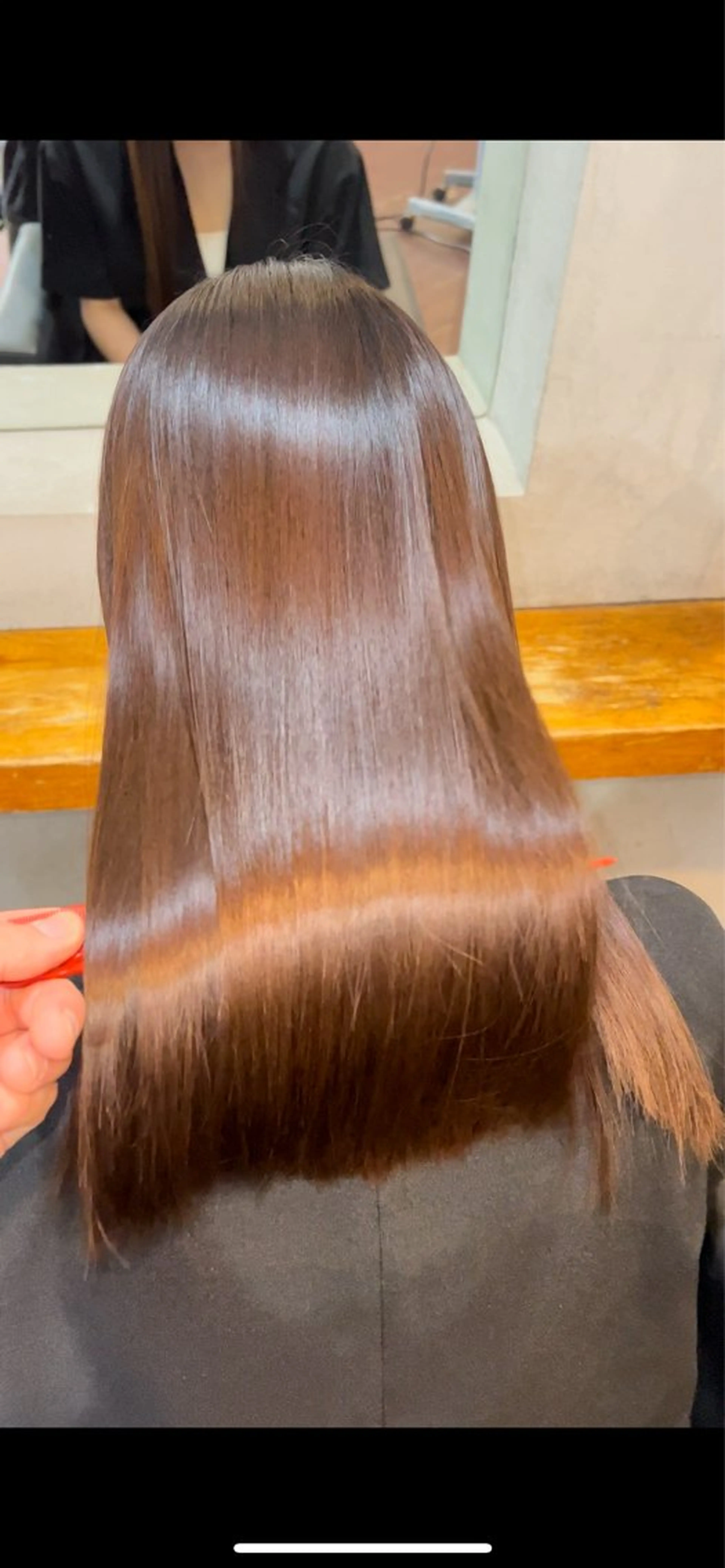 Silk & Sleek 弱酸性ストレート +骨格cut🍀✄→19800の写真