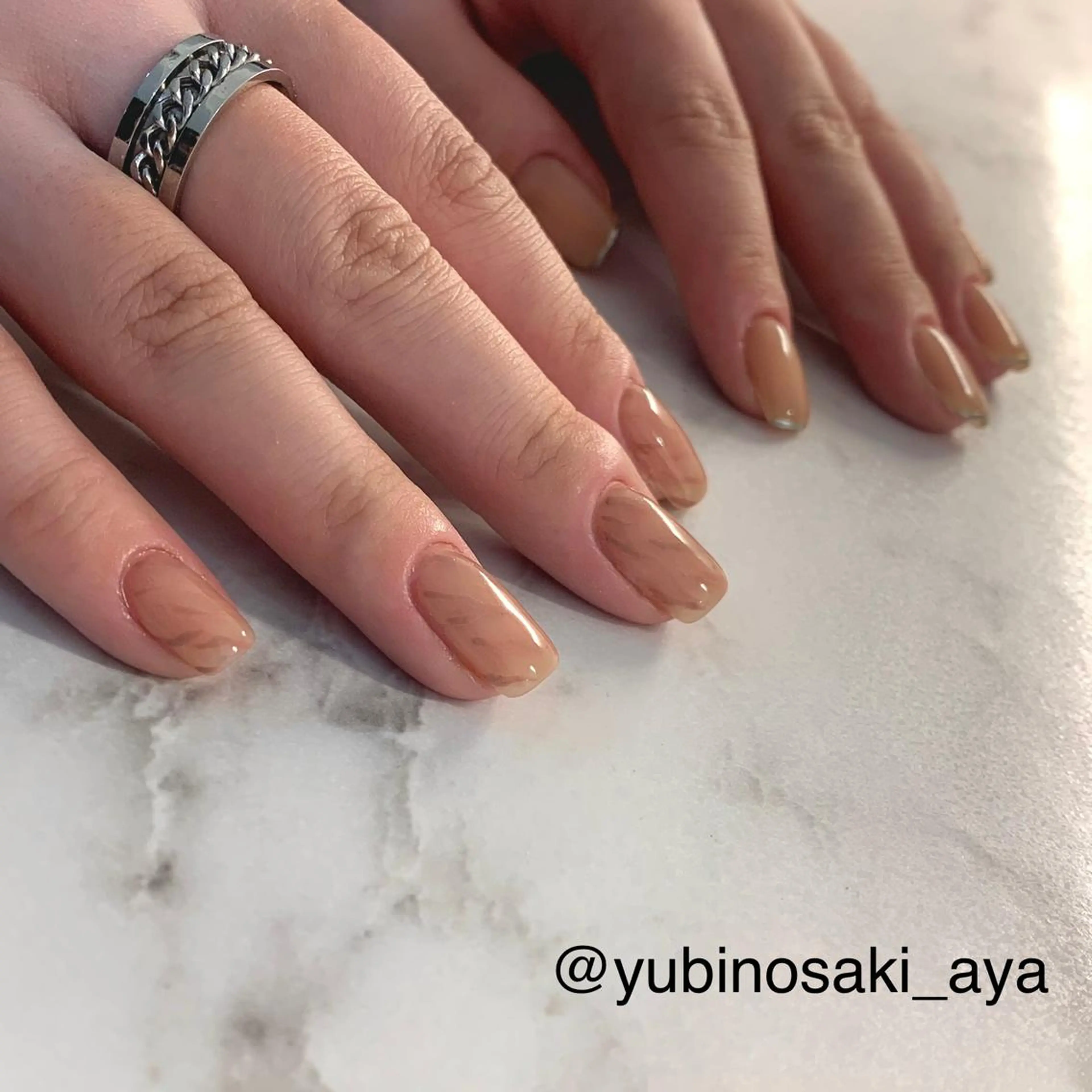 ネイル ハンドネイル フットネイル ゆびノさき茨木店 ニュアンス/アートのネイルデザイン