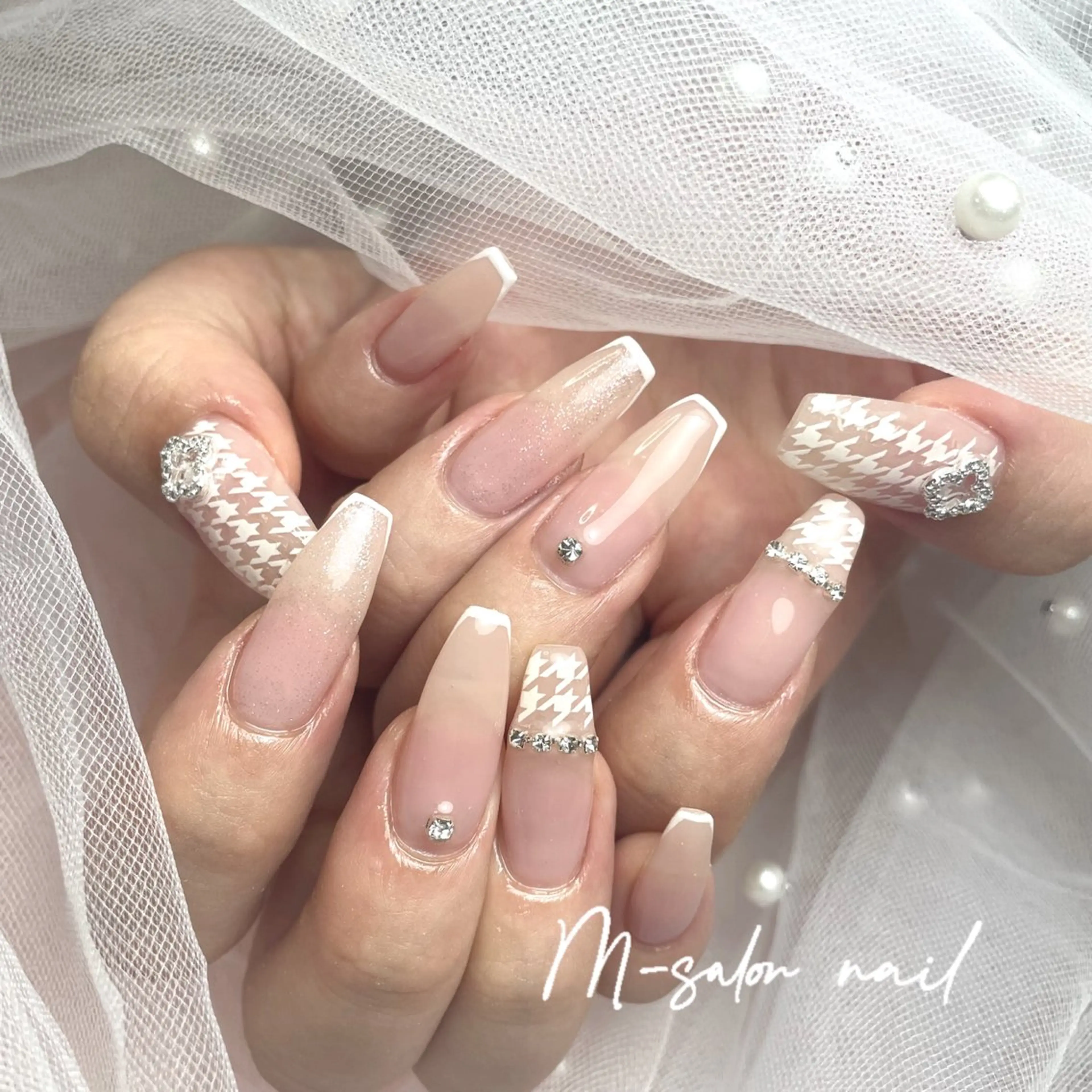 ネイル ハンドネイル 韓国/網紅/パーツ M-salonのネイルデザイン