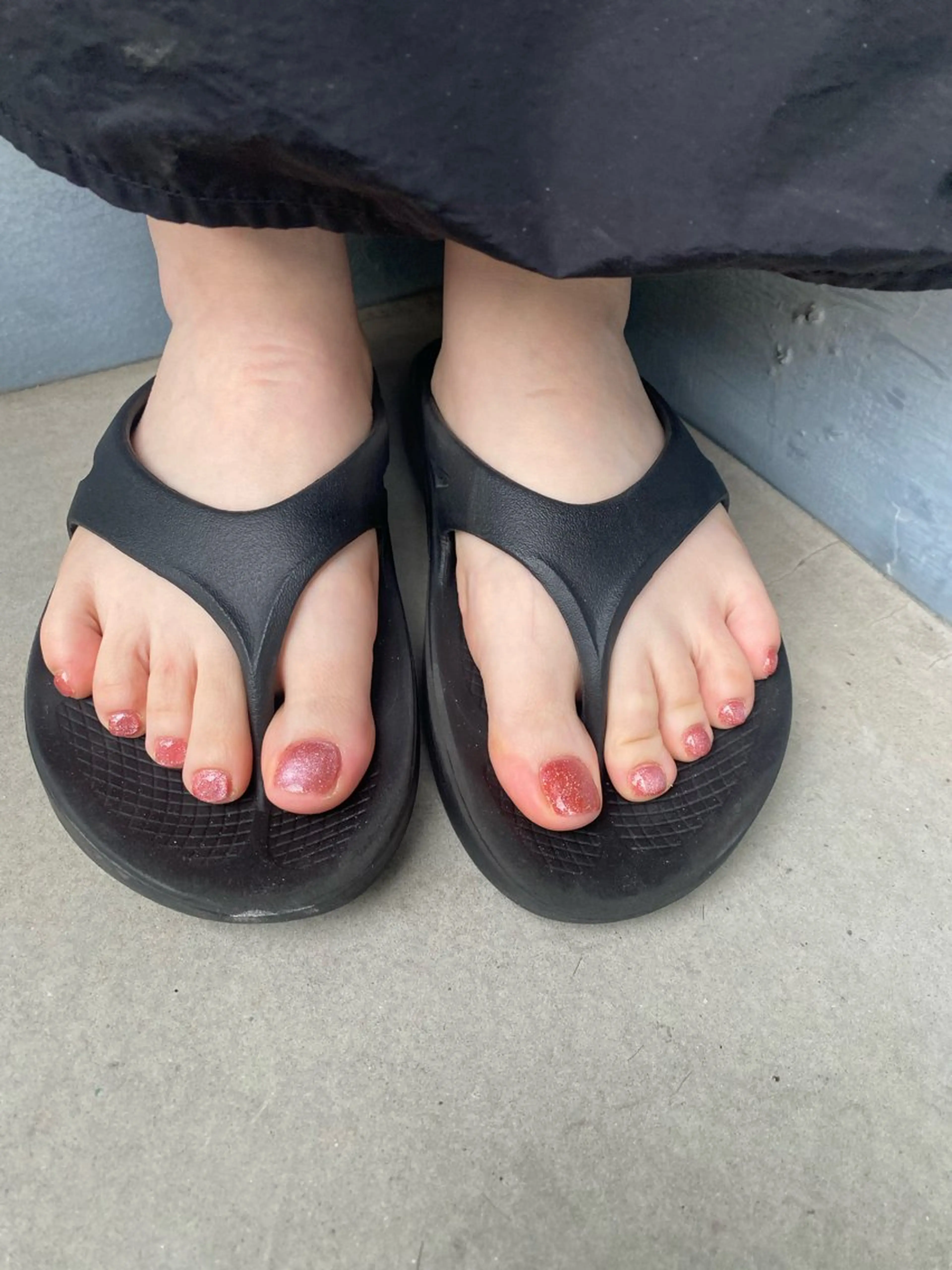 【フット】《オフあり》ワンカラー◆フットバス付き🛀パラジェル使用⭐️150min（角質ケアは要📩￥1100の写真