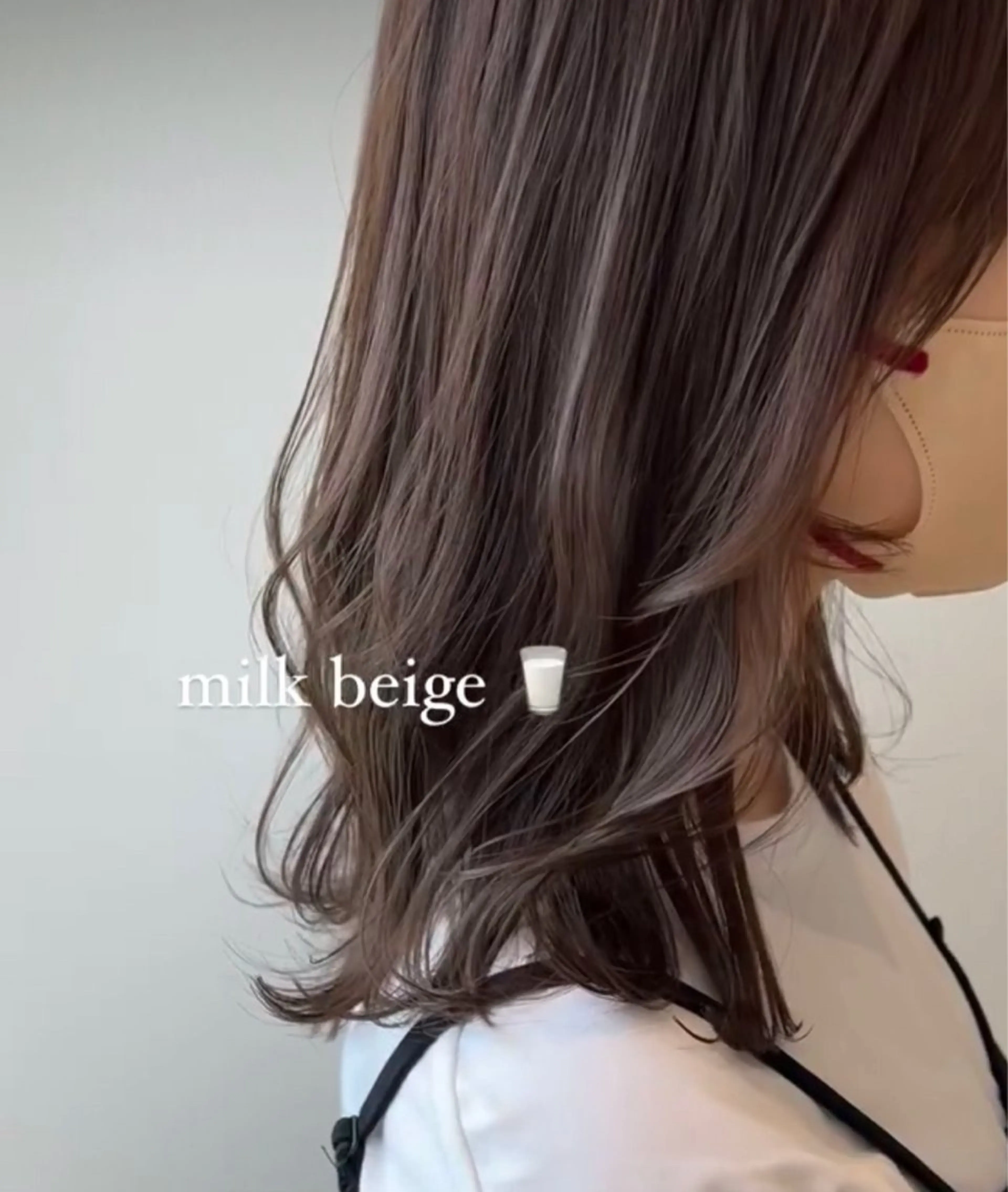 セミロング カラー ベージュカラー k-twoあべのキューズモール店所属・k-two☁あべの/ 艶感カラー/Touaのヘアスタイル