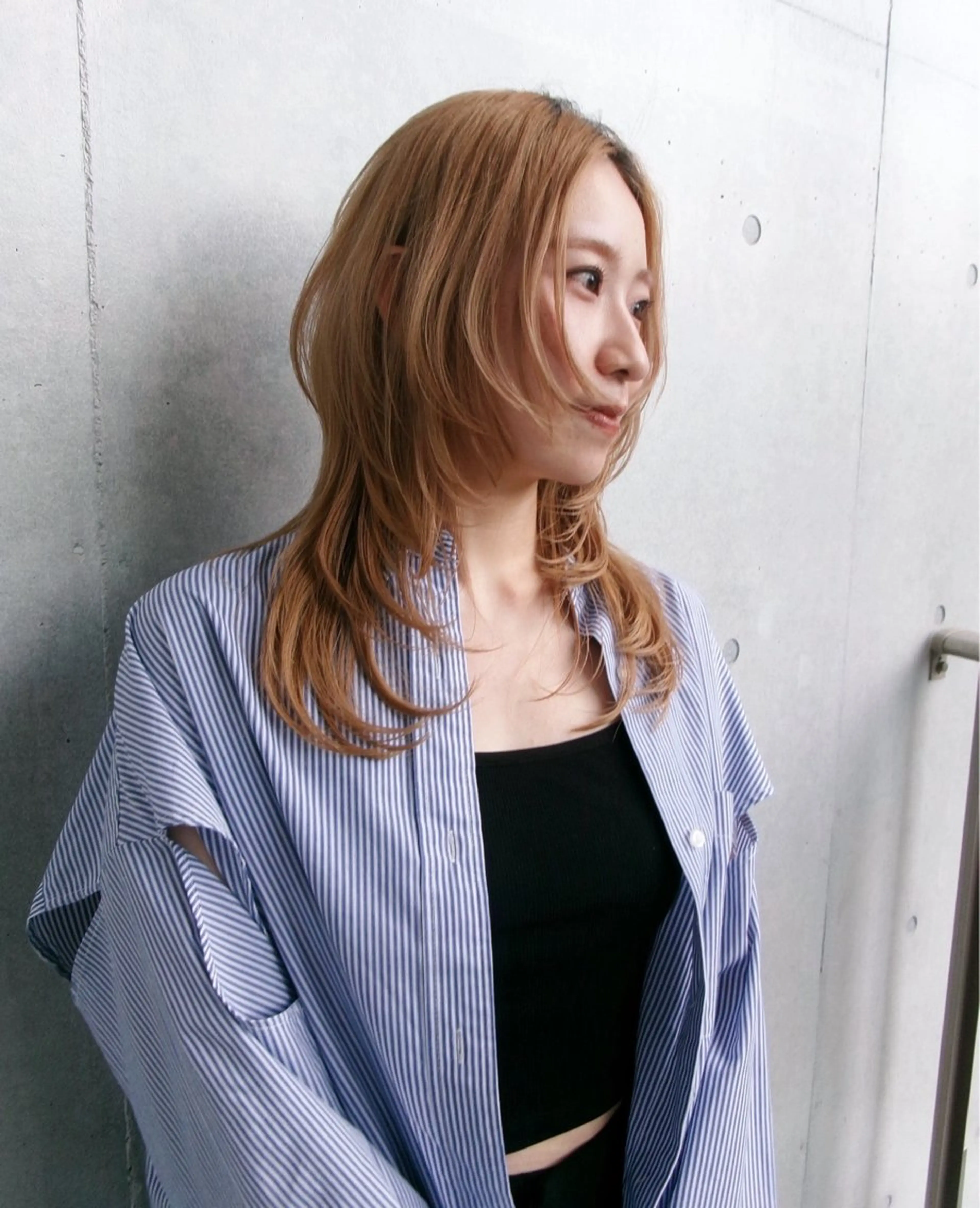 セミロング レイヤーカット カット ✂︎ウルフカット /レイヤーカット✂︎のヘアスタイル