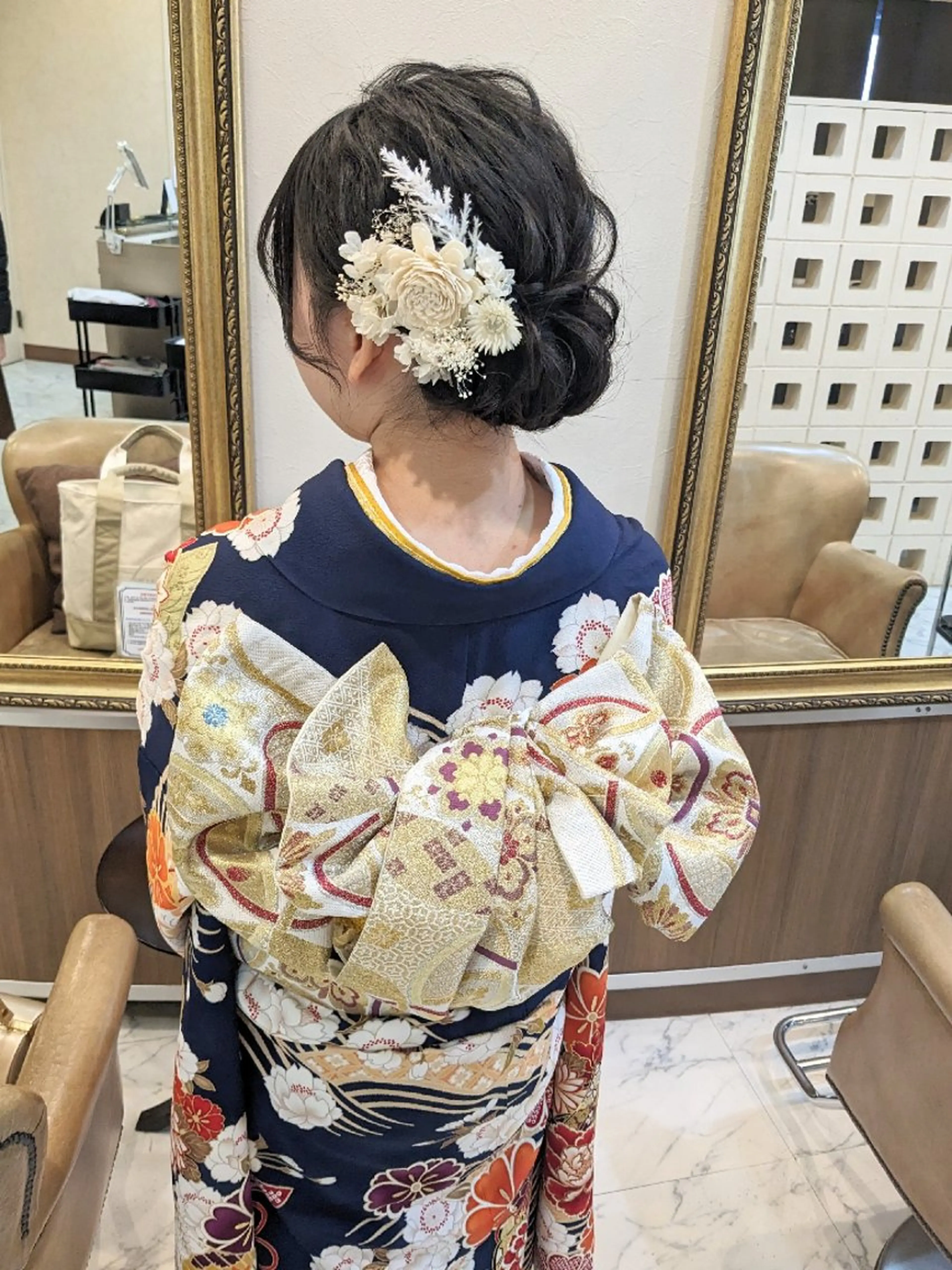 ロング ヘアアレンジ 成人式 bright所属・miku ヘアセット/着付けのヘアスタイル