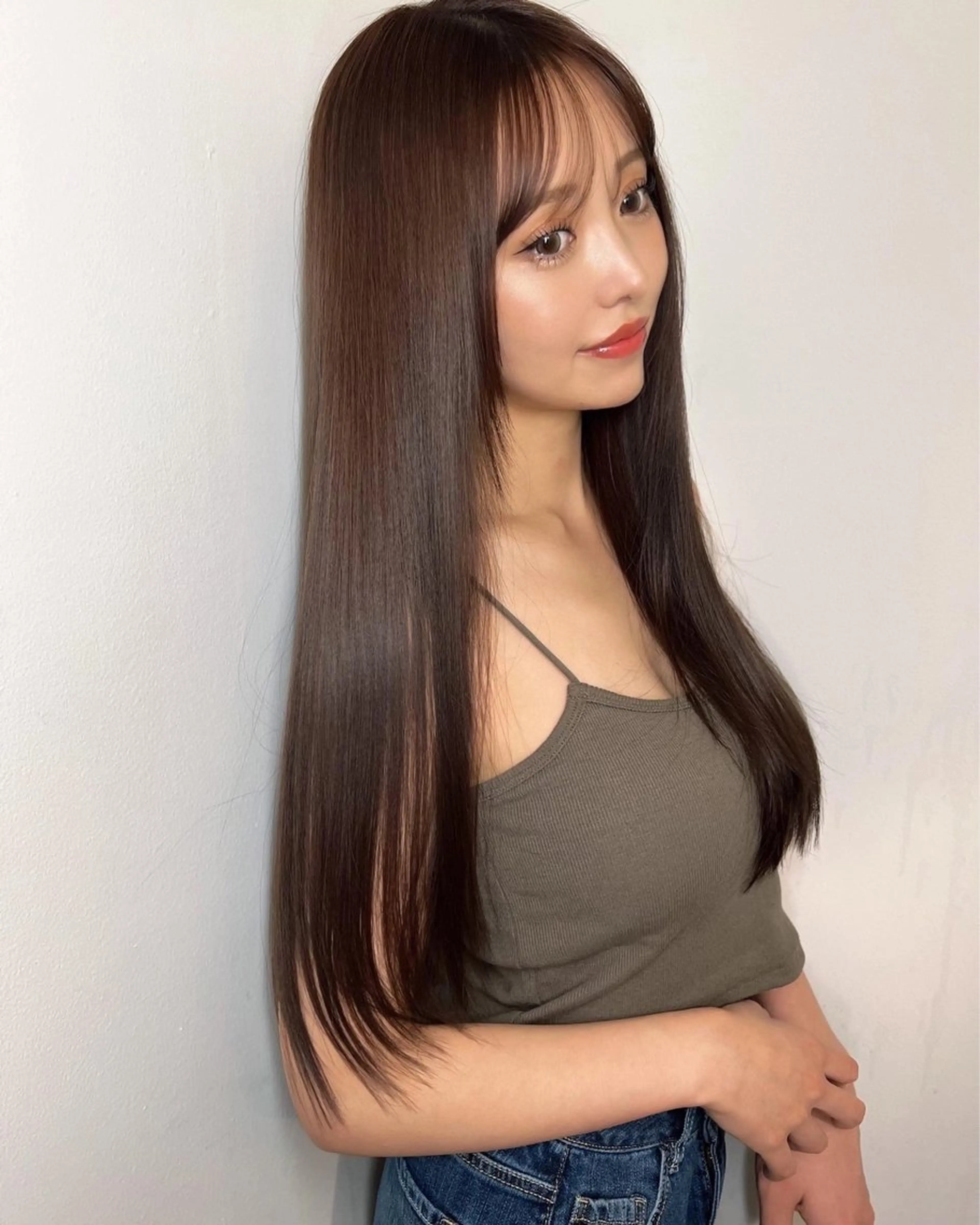 ロング 🇨🇳ワンホンヘア 下田鉄也のヘアスタイル