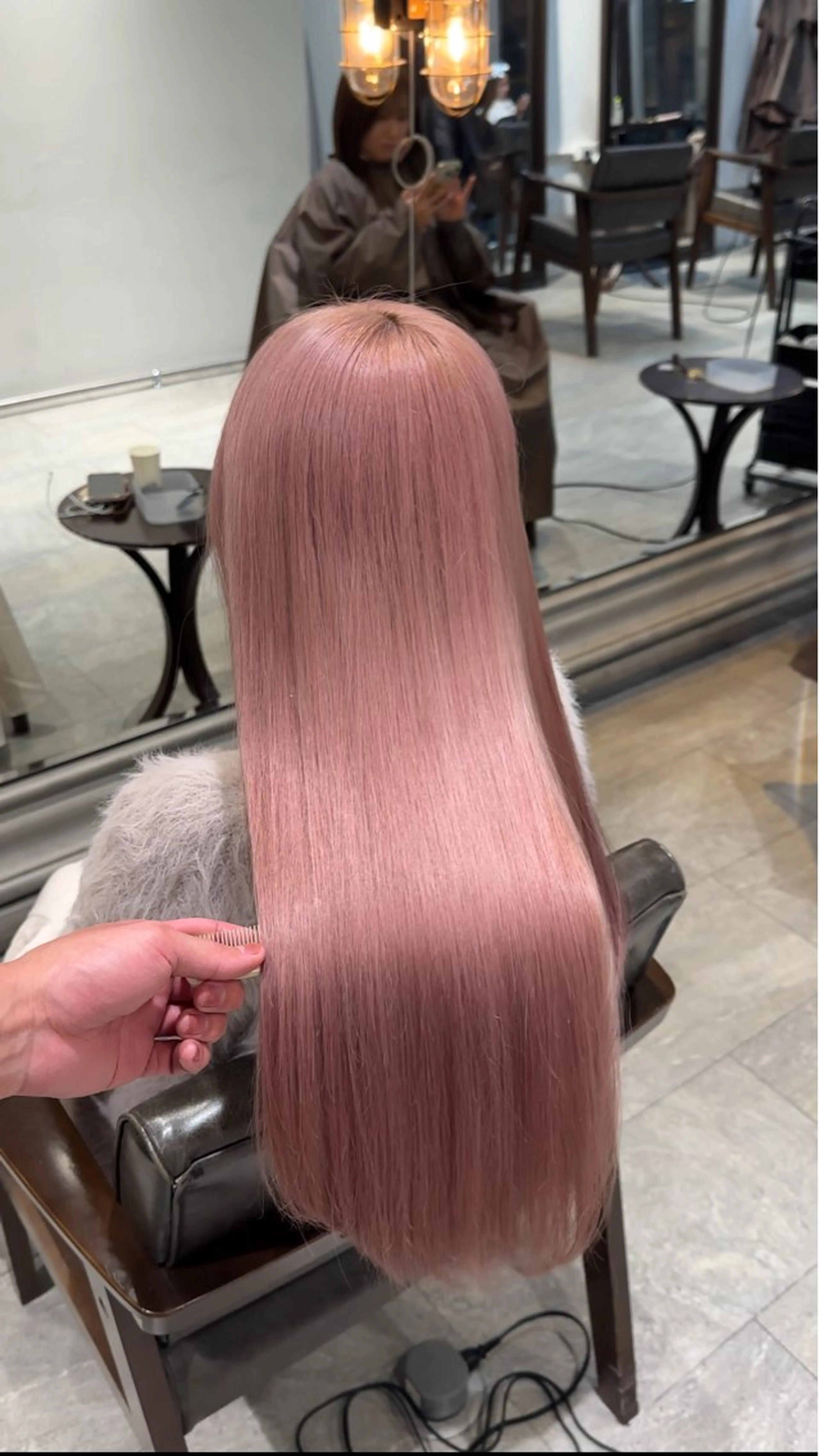 ミディアム カラー パーマ ヘアアレンジ ヘアカラー トリートメント ブリーチカラー🤍 颯馬🐈‍⬛のヘアスタイル