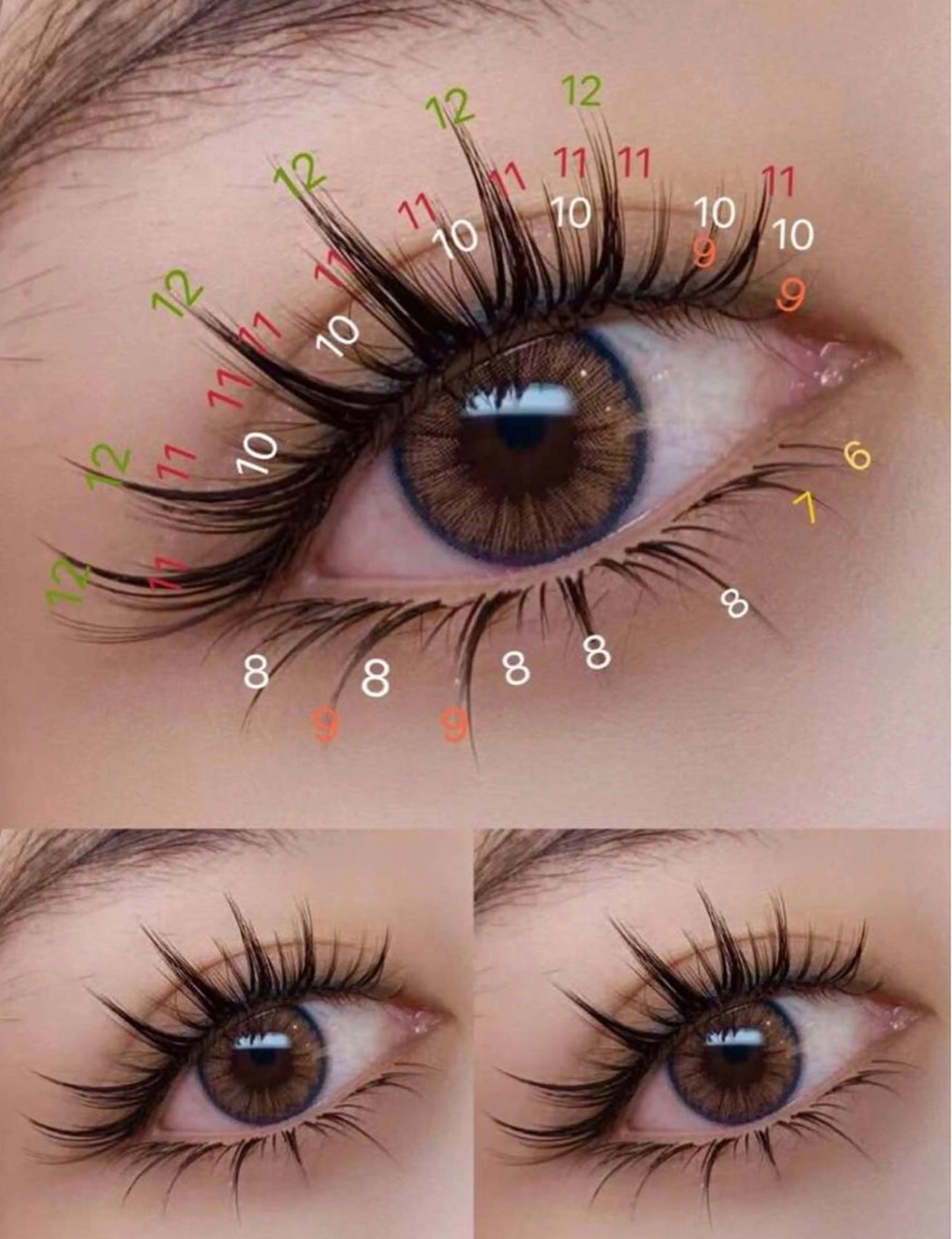 マツエク・マツパ 付け放題 束感まつ毛 下まつげエクステ ワンホンマツエク 神田 佳奈のマツエク・マツパデザイン