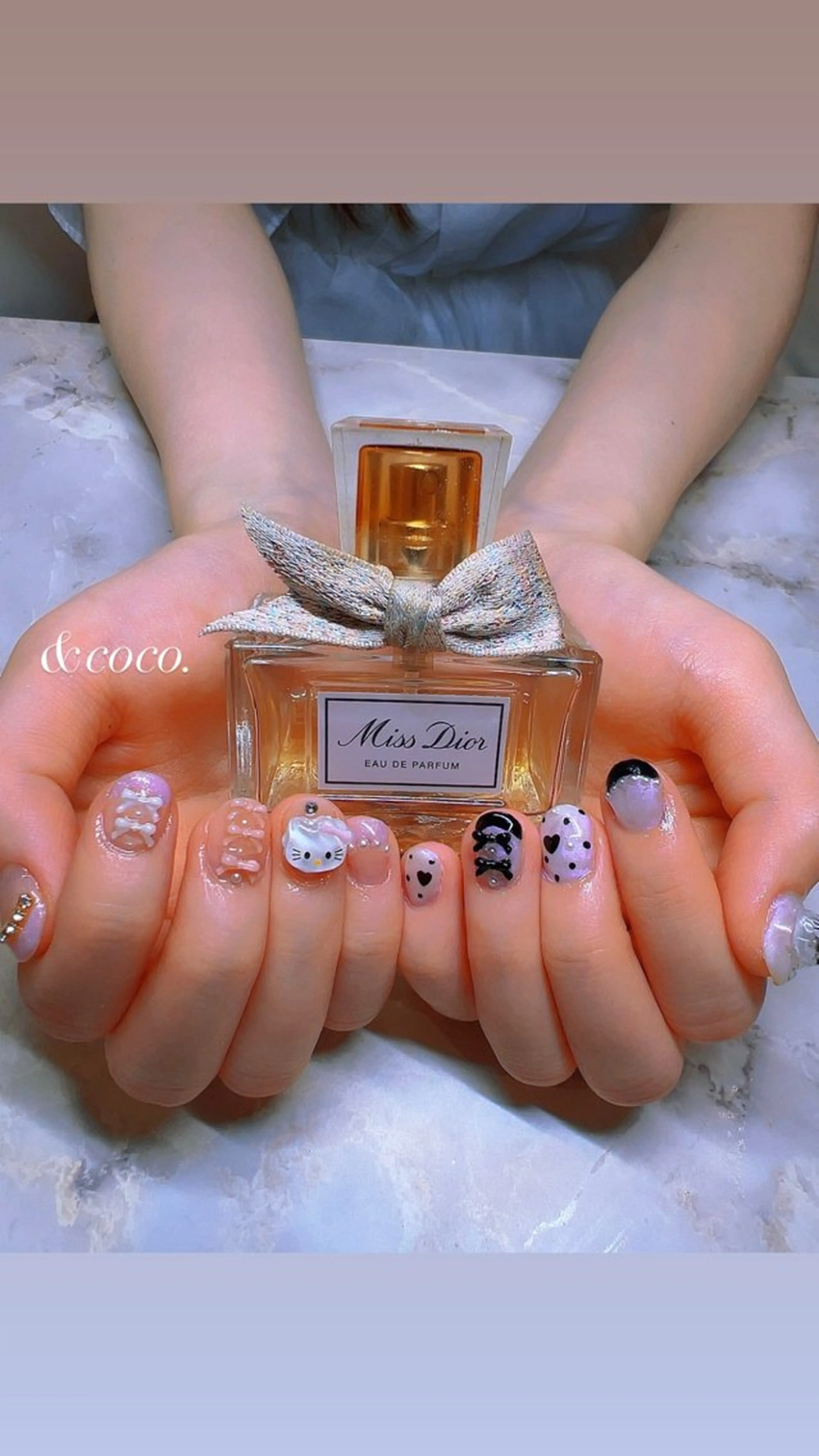 ネイル ガーリー ハンドネイル ＆coco.所属・＆ coco.のネイルデザイン