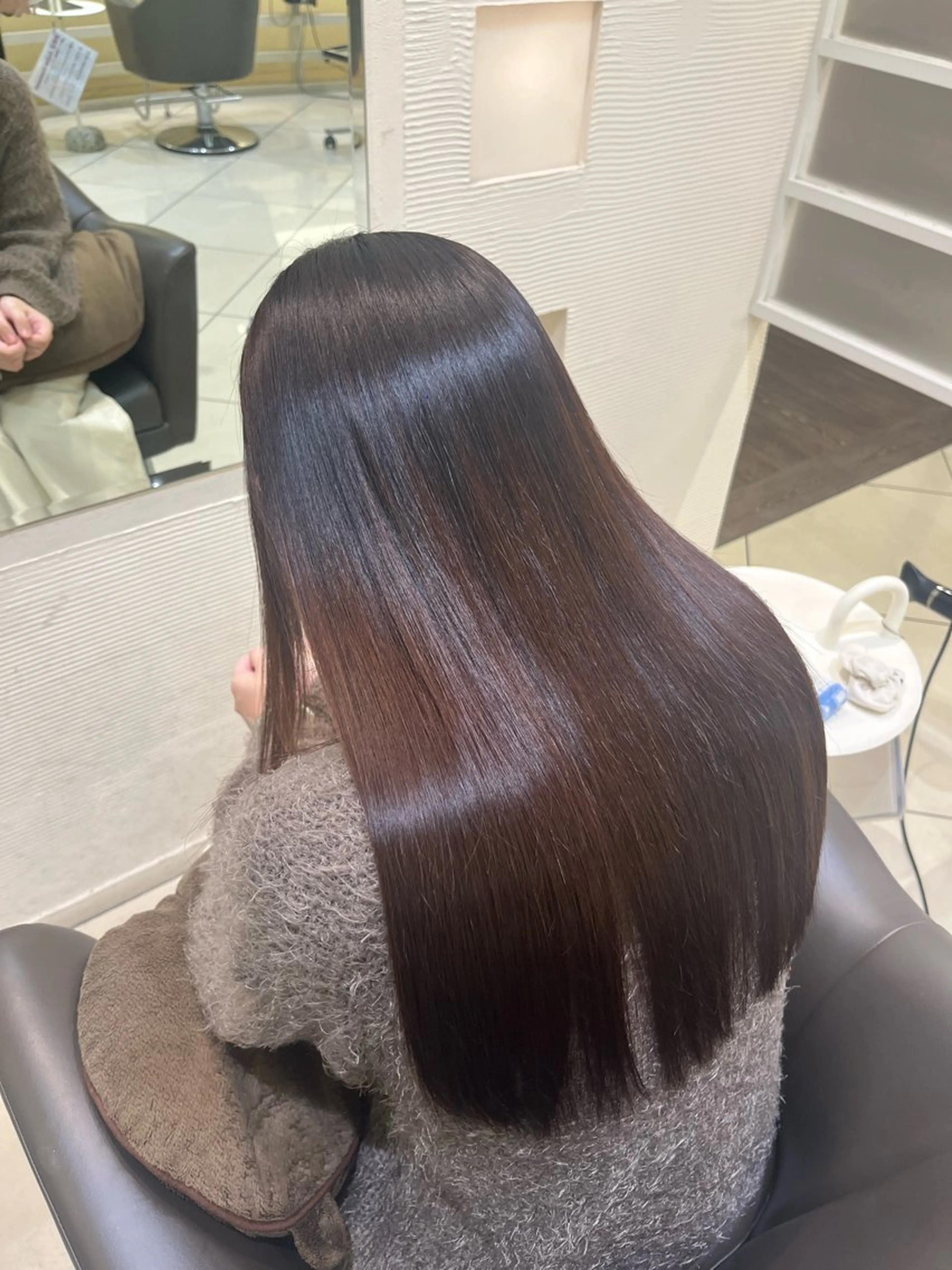 パーマ 縮毛矯正 縮毛矯正/艶髪/ チホリのヘアスタイル