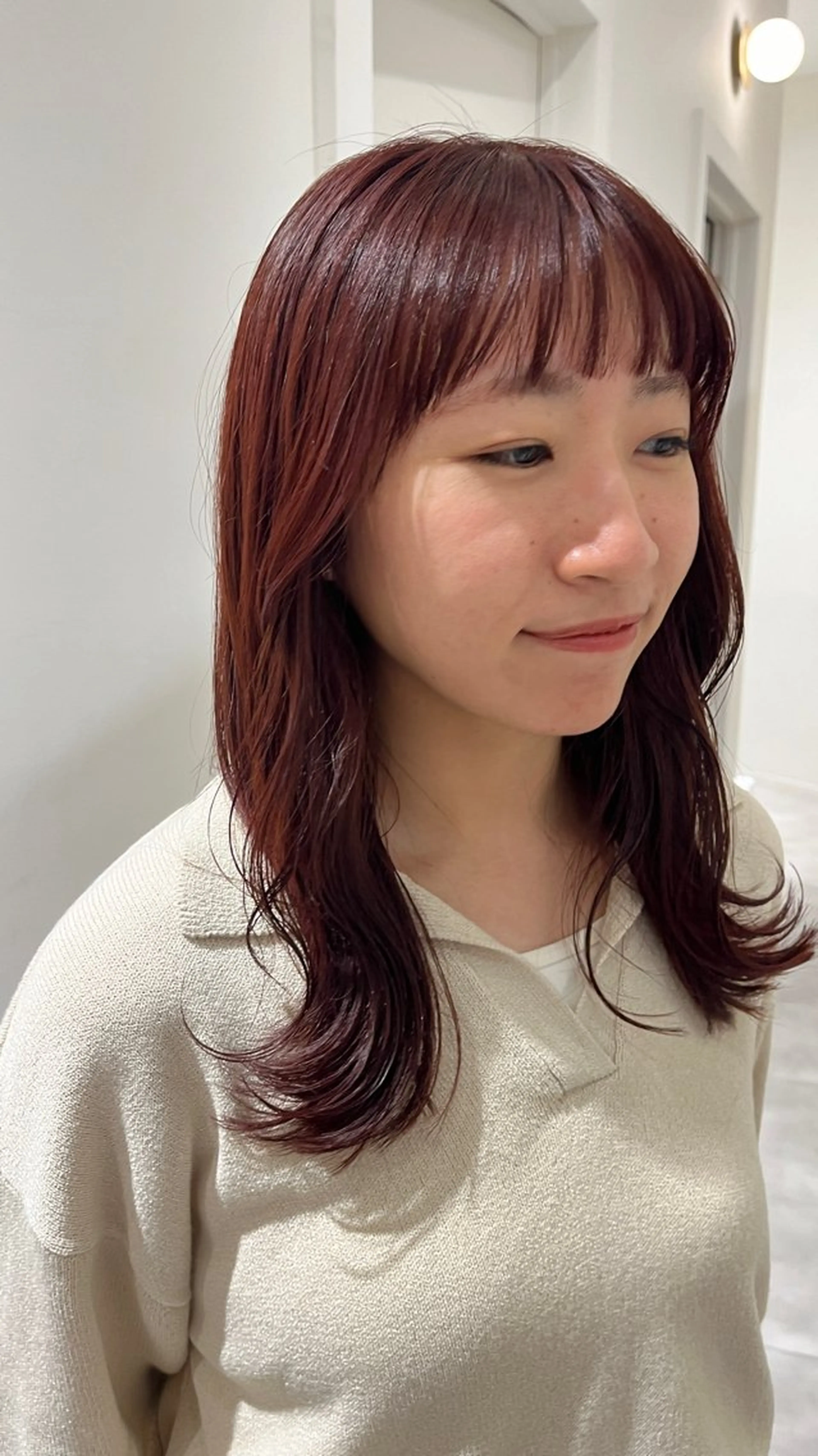 ミディアム 似合わせ/レイヤー/ ボブ/西島 絢香のヘアスタイル