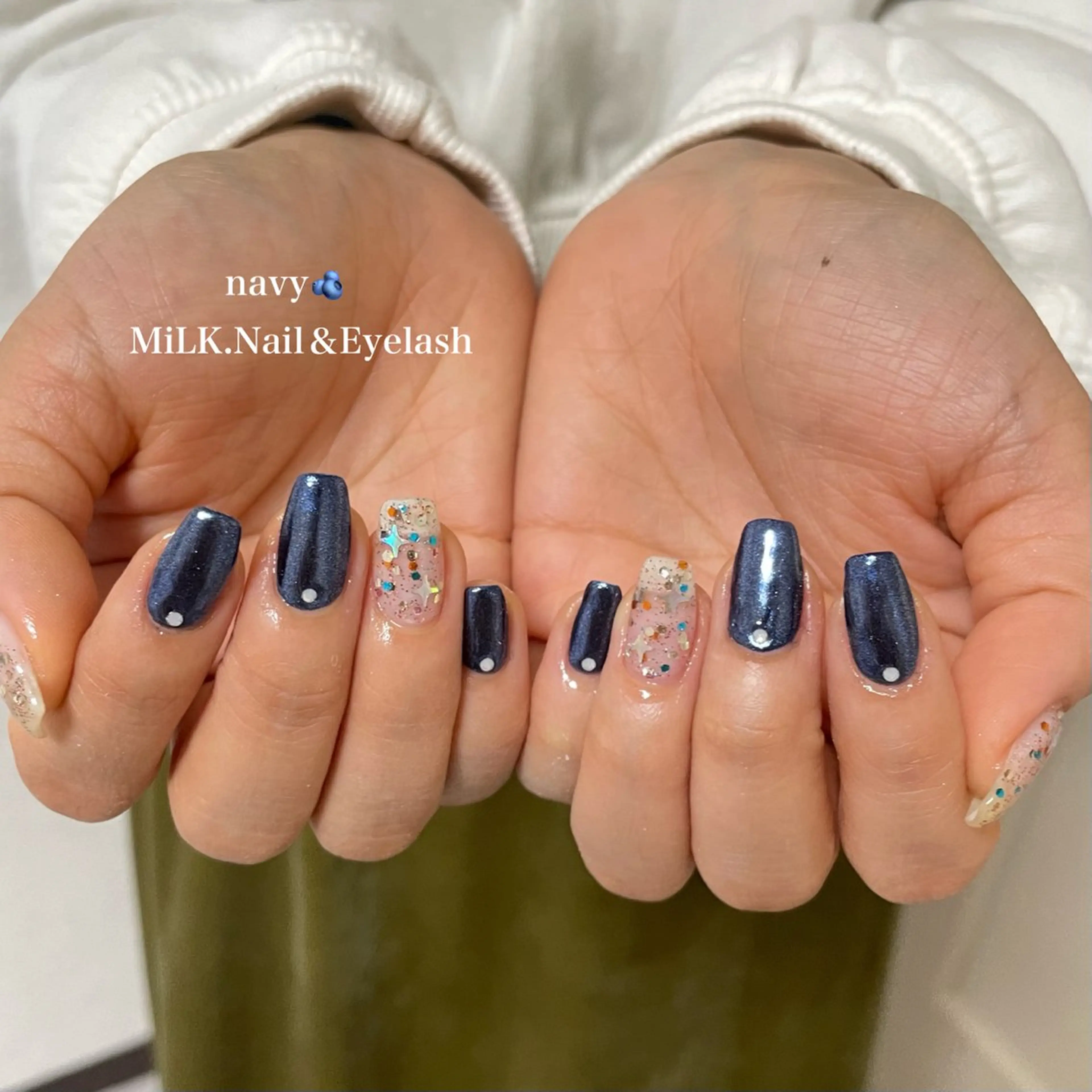 ネイル ハンドネイル MiLK. Nail&Eyelash所属・MiLK. wakaのマツエク・マツパデザイン