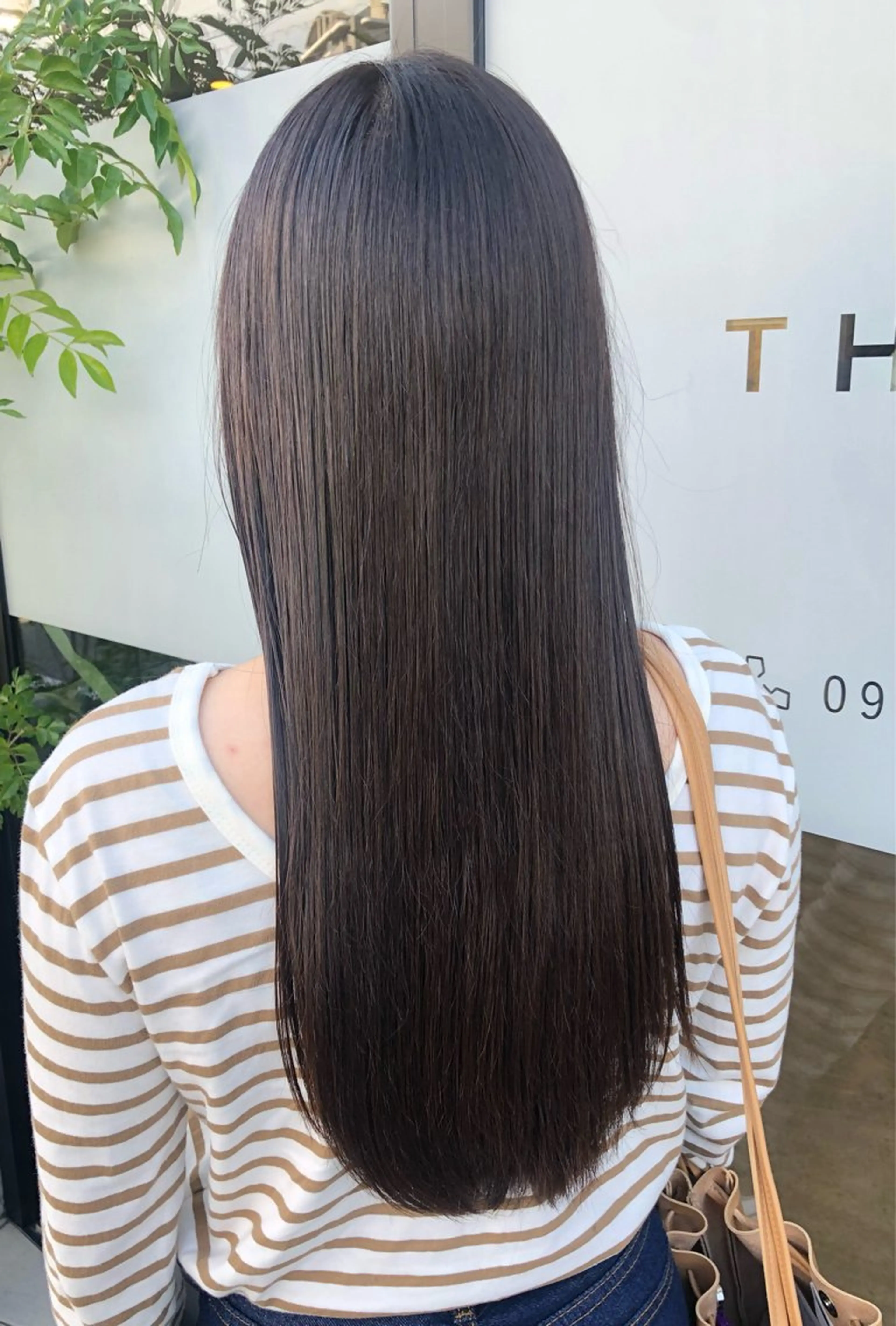 ロング カット 縮毛矯正 【髪質改善】 【酸性ストレート】のヘアスタイル