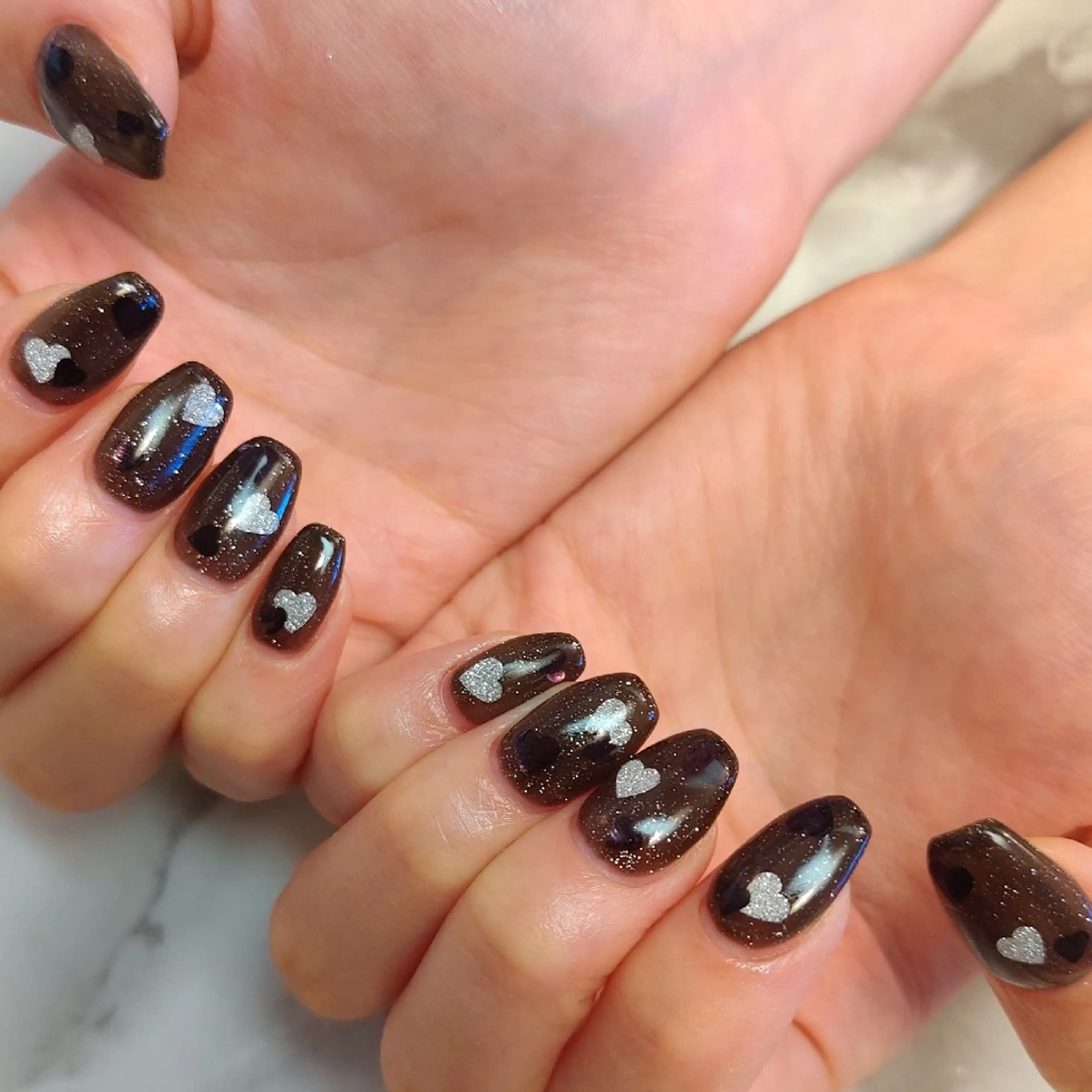 ネイル ハート ジェヌインネイル 河内のネイルデザイン