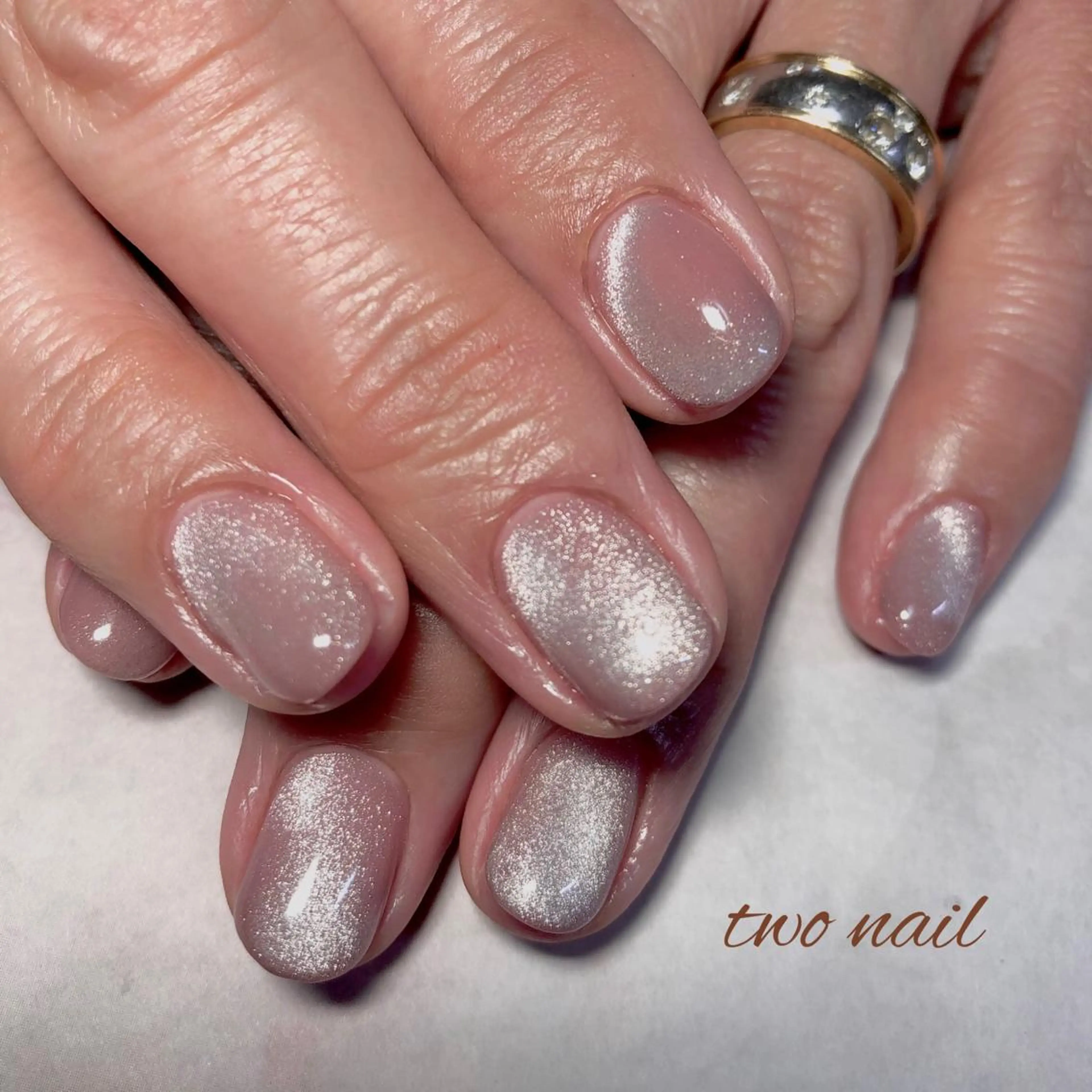 ネイル アートネイル フットネイル ハート マグネットネイル ニュアンスネイル ハンドネイル two nailのネイルデザイン